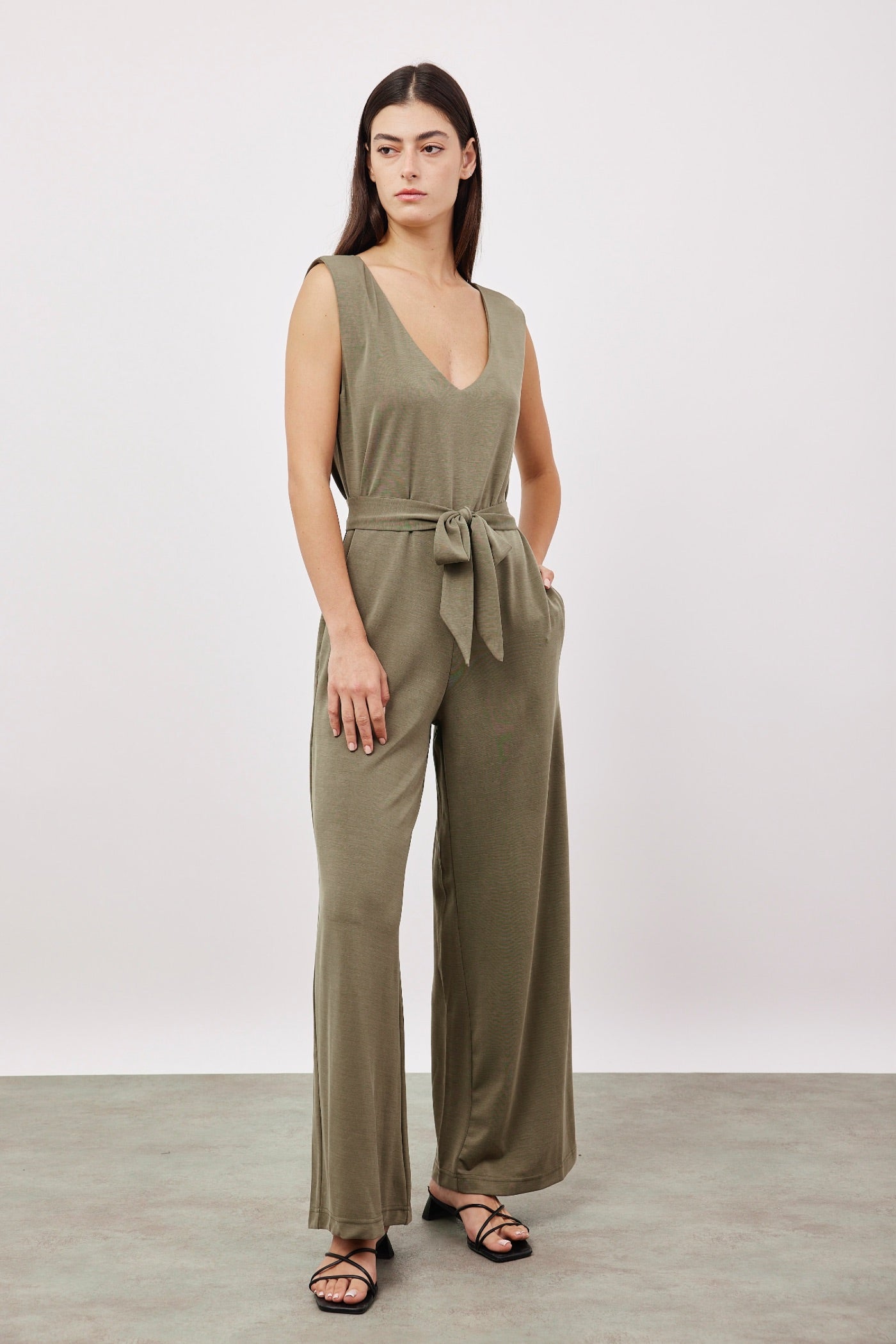 אוברול מבד נשפך עם קשירה - ITAY BRANDS