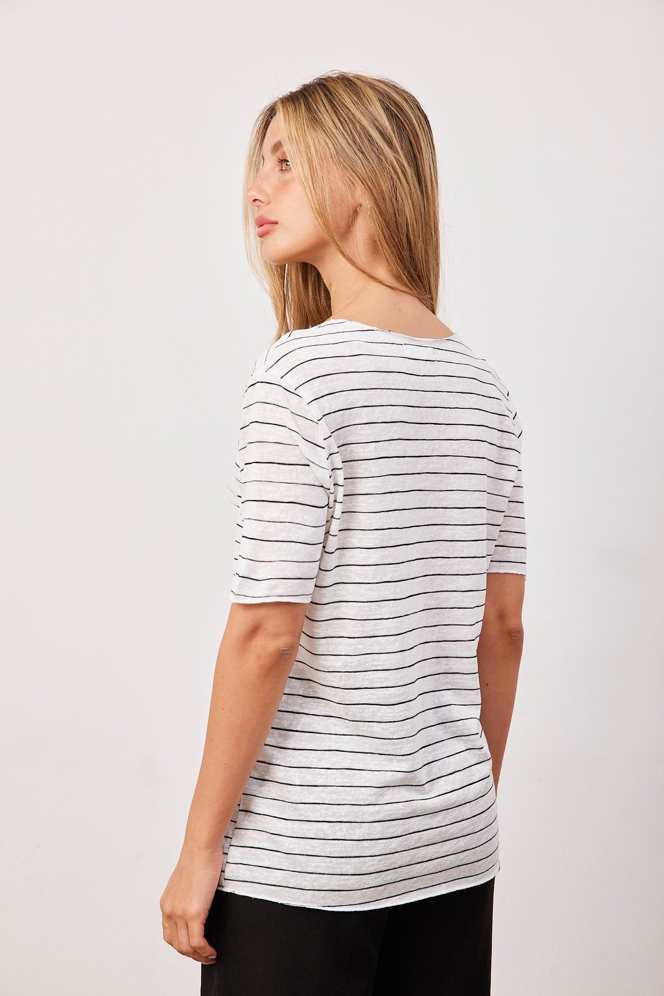 טי-שרט פסים מחשוף עגול - ITAY BRANDS