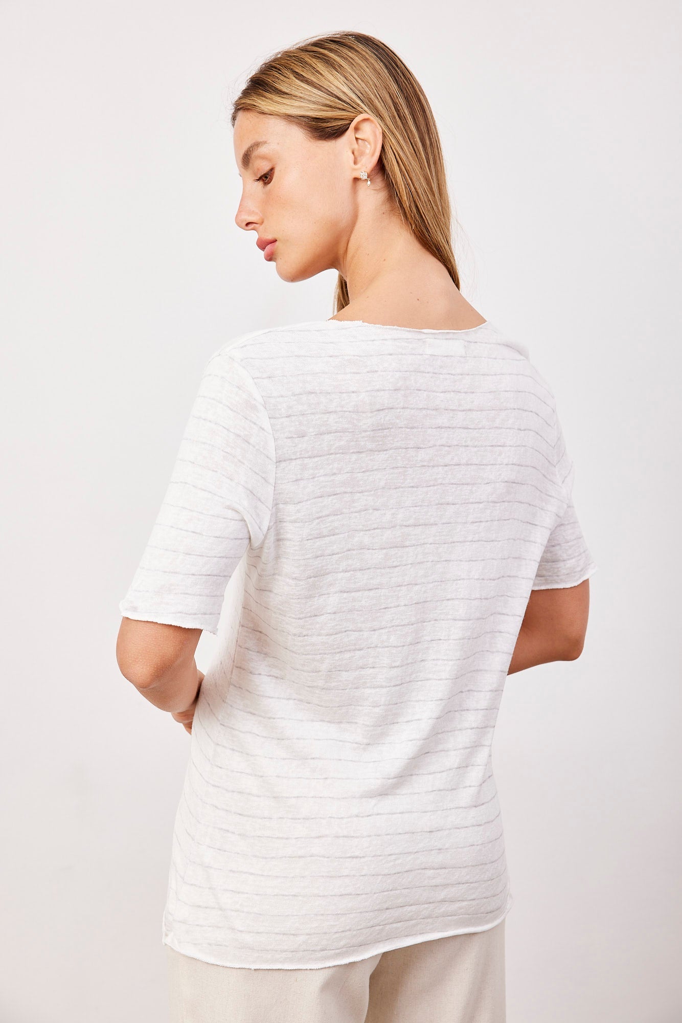 טי-שרט פסים מחשוף עגול - ITAY BRANDS