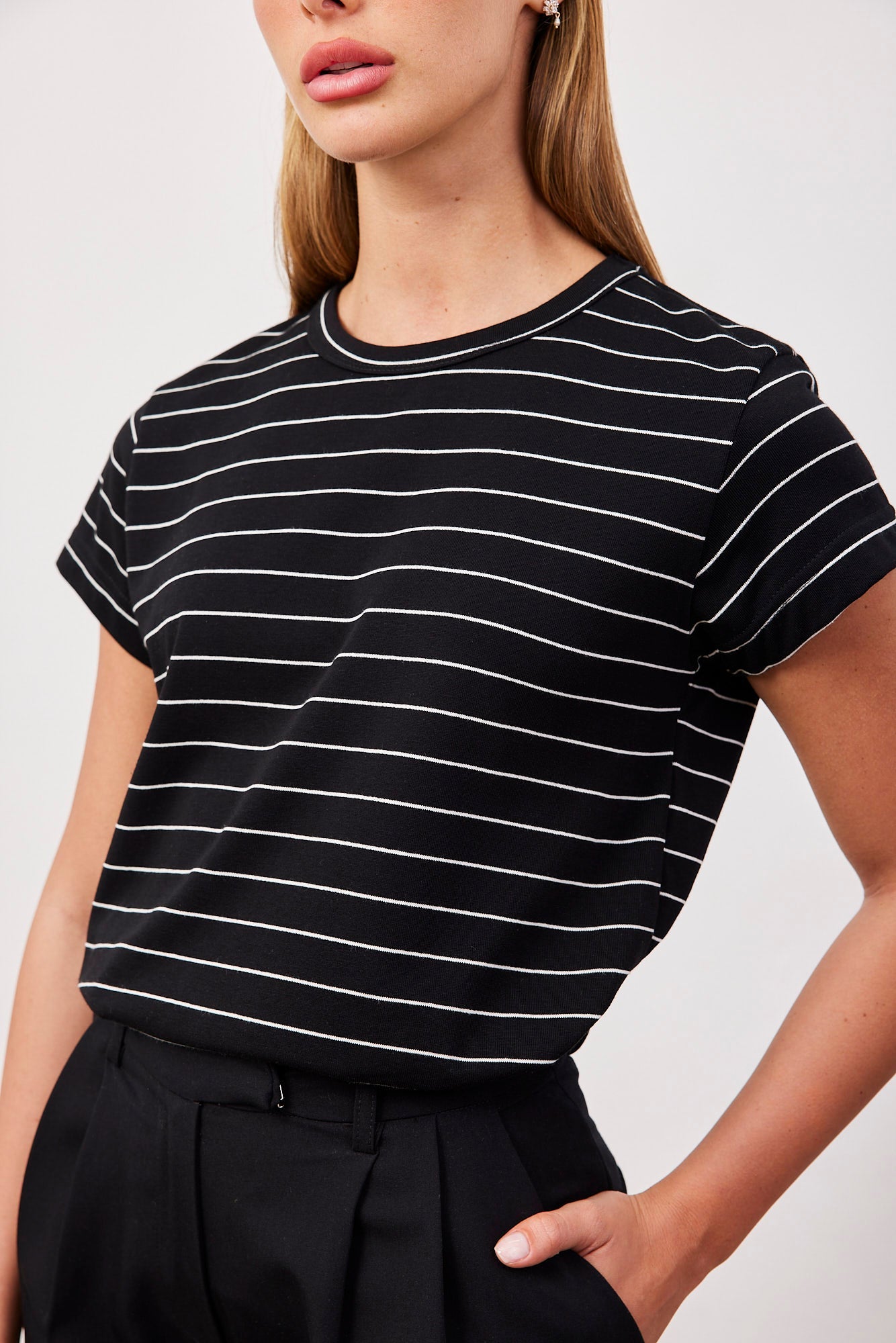 טי-שרט פסים צווארון ניקי - ITAY BRANDS