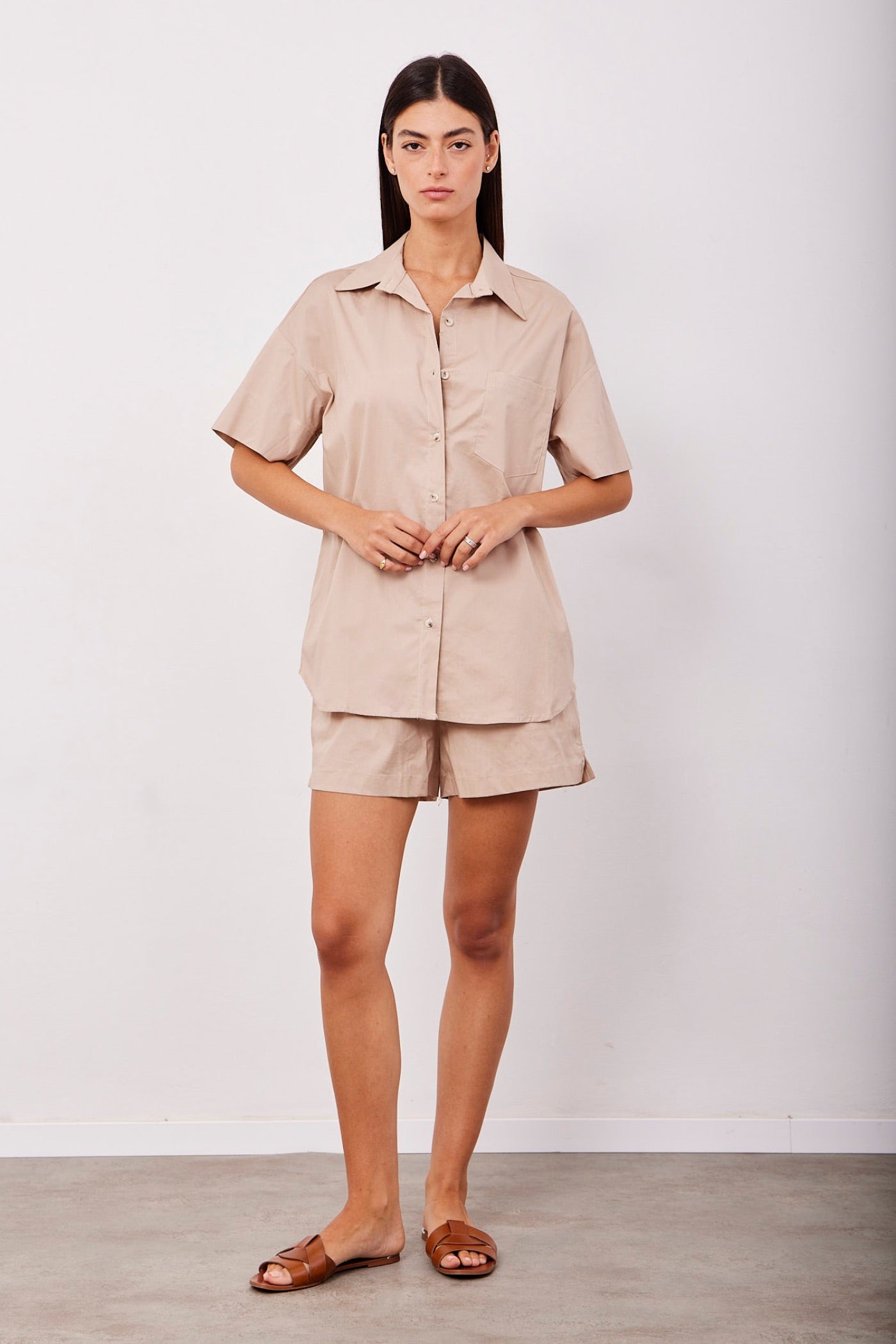 חליפת פרקל מכופתרת קצרה - ITAY BRANDS