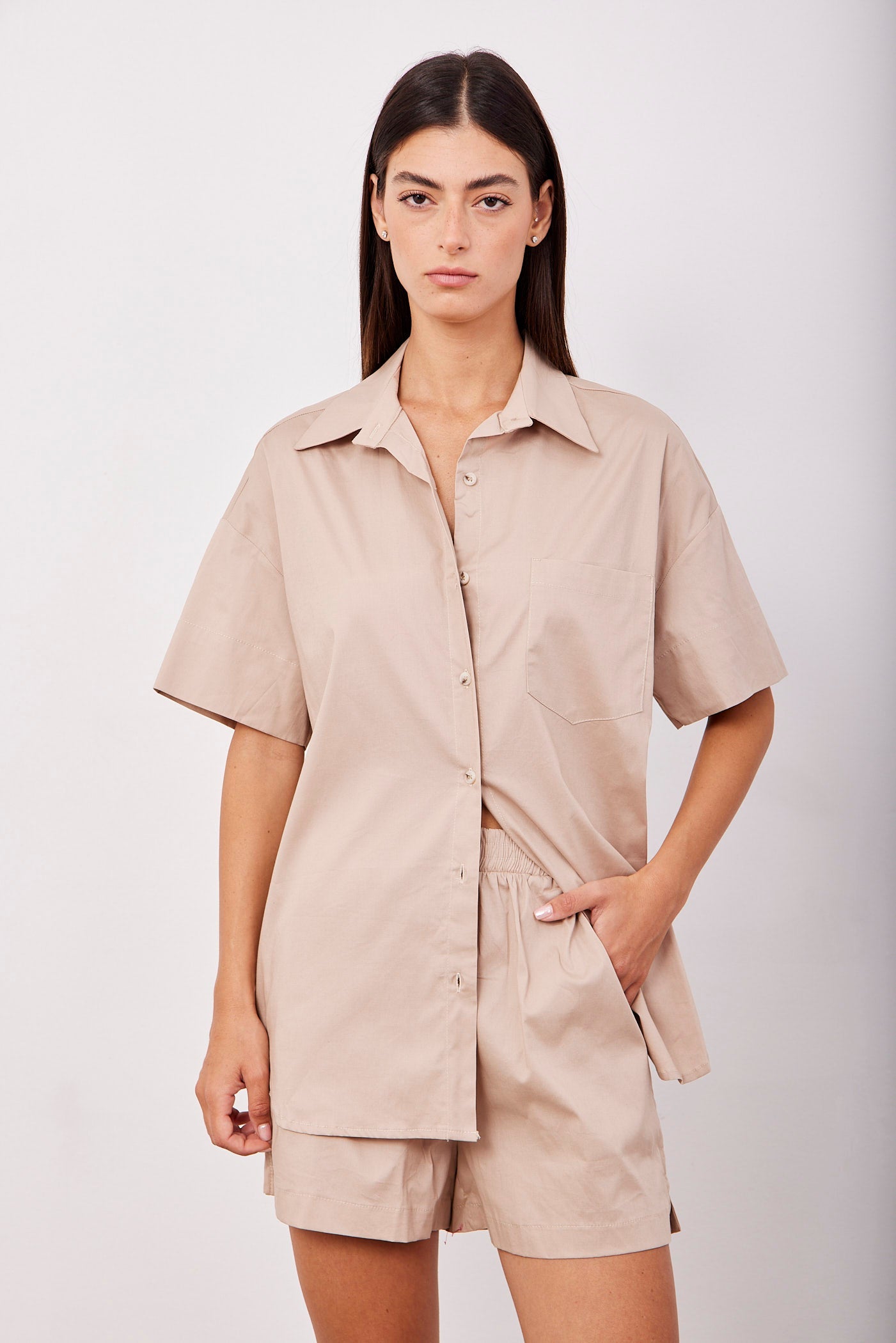 חליפת פרקל מכופתרת קצרה - ITAY BRANDS