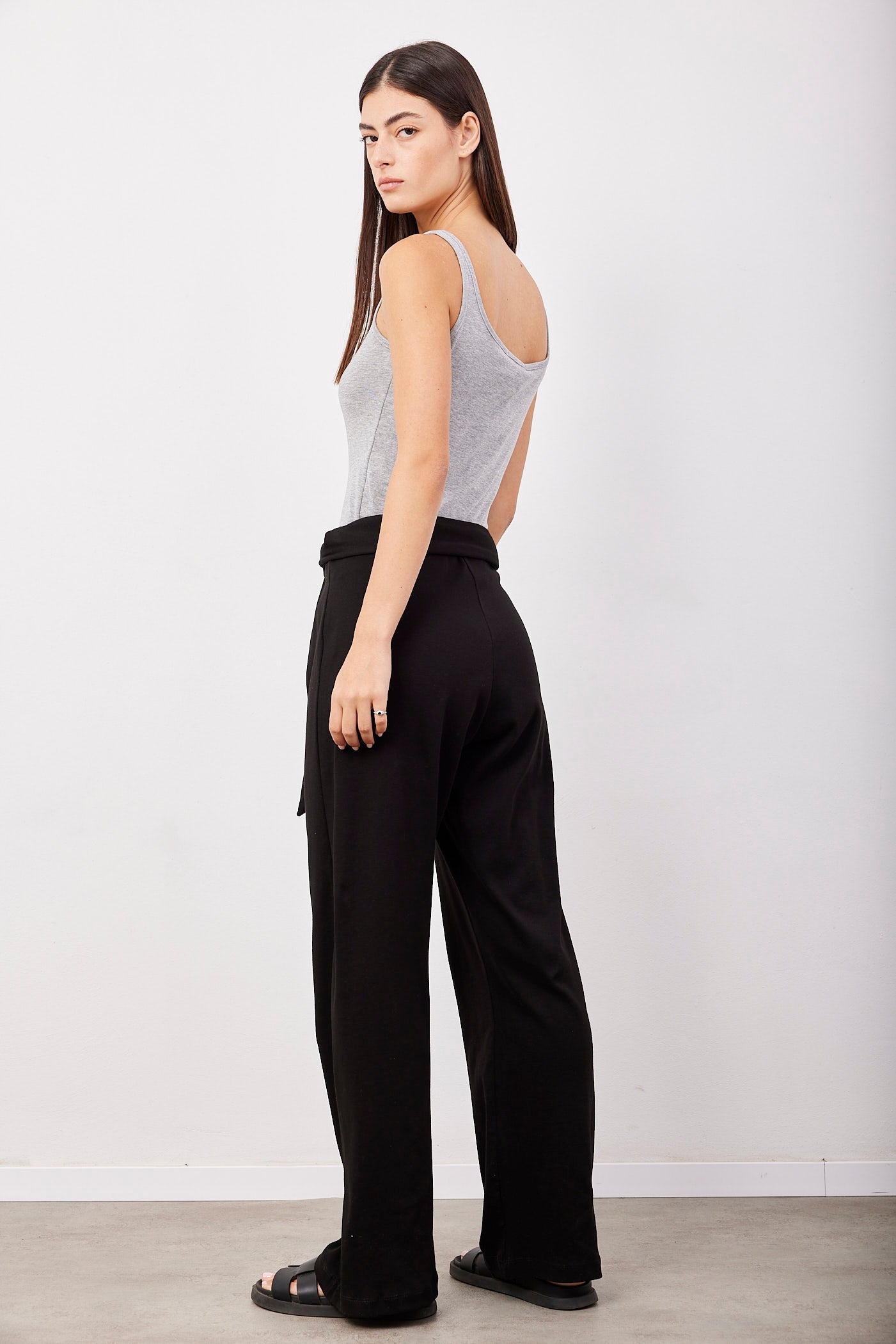 מכנסי טרנינג כותנה עם קשירה - ITAY BRANDS