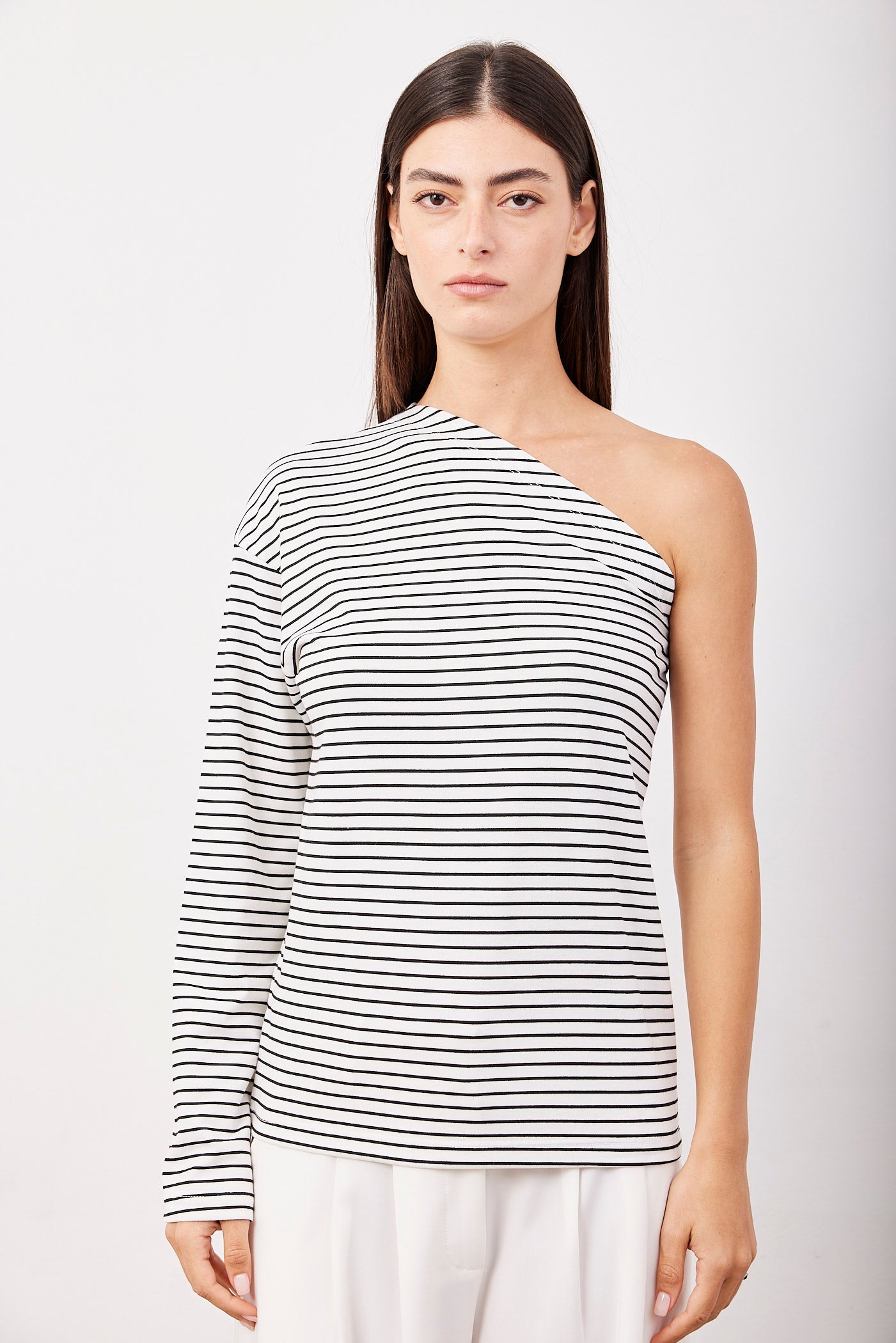 חולצת וואן שולדר ארוכה בהדפס פסים - ITAY BRANDS