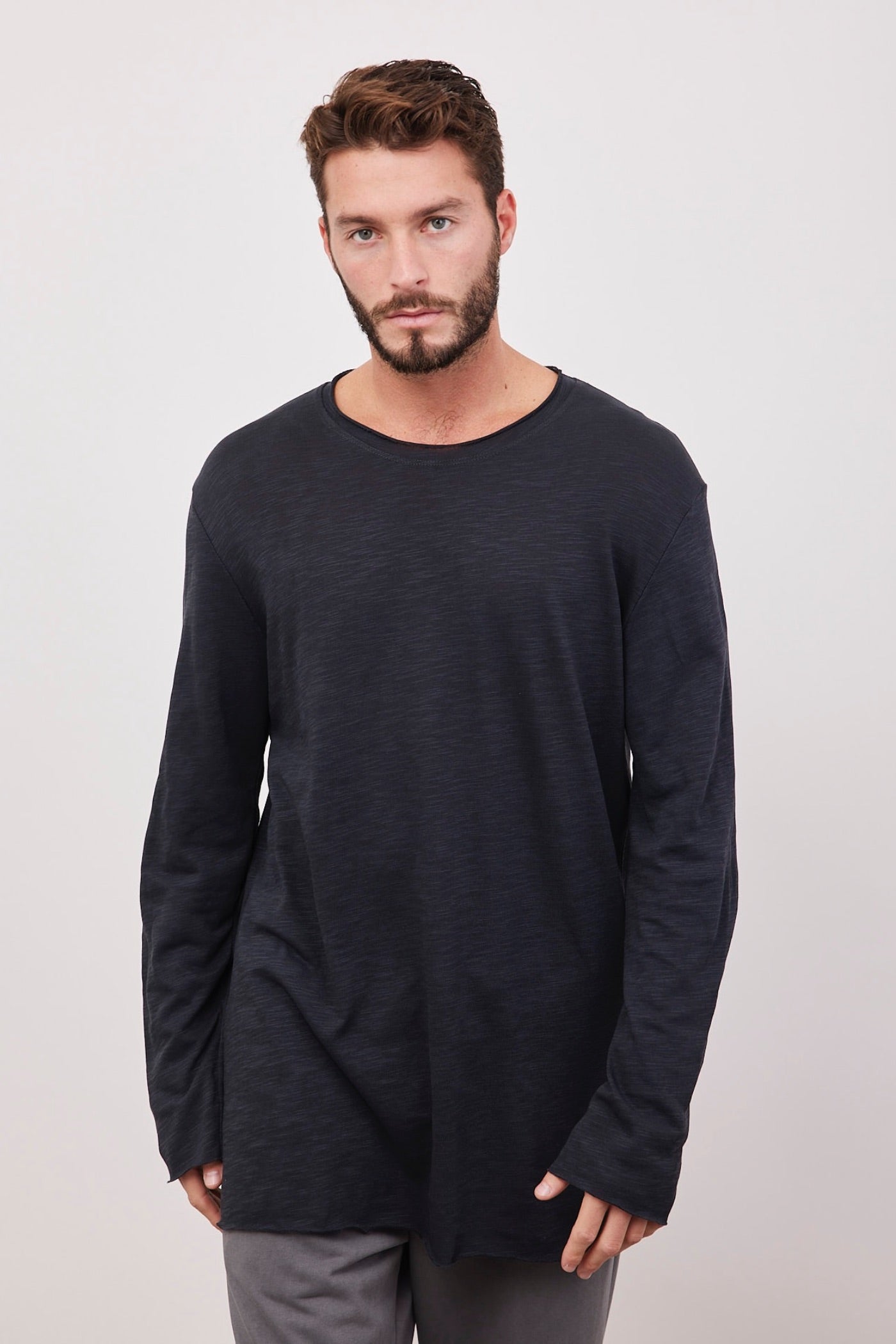 חולצת כותנה מלאנז׳ בסיומת פרומה - ITAY BRANDS