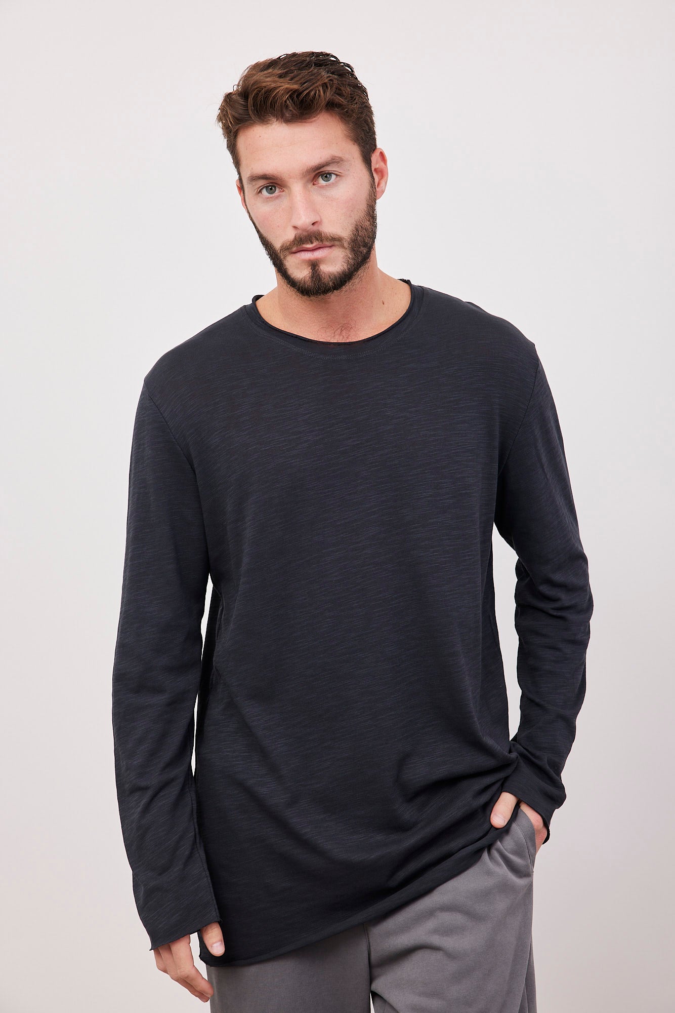 חולצת כותנה מלאנז׳ בסיומת פרומה - ITAY BRANDS