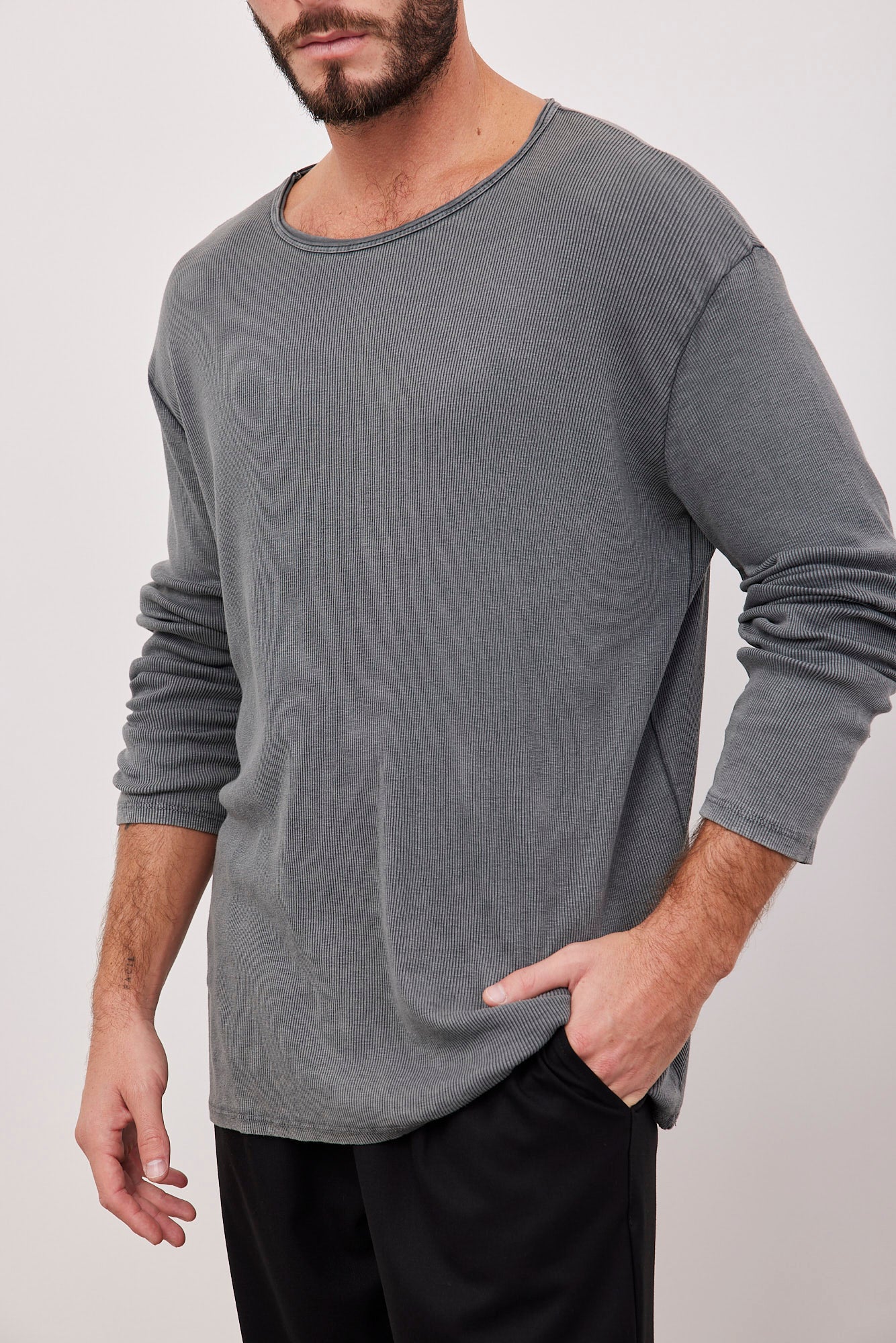 חולצת ריב ווש ארוכה - ITAY BRANDS