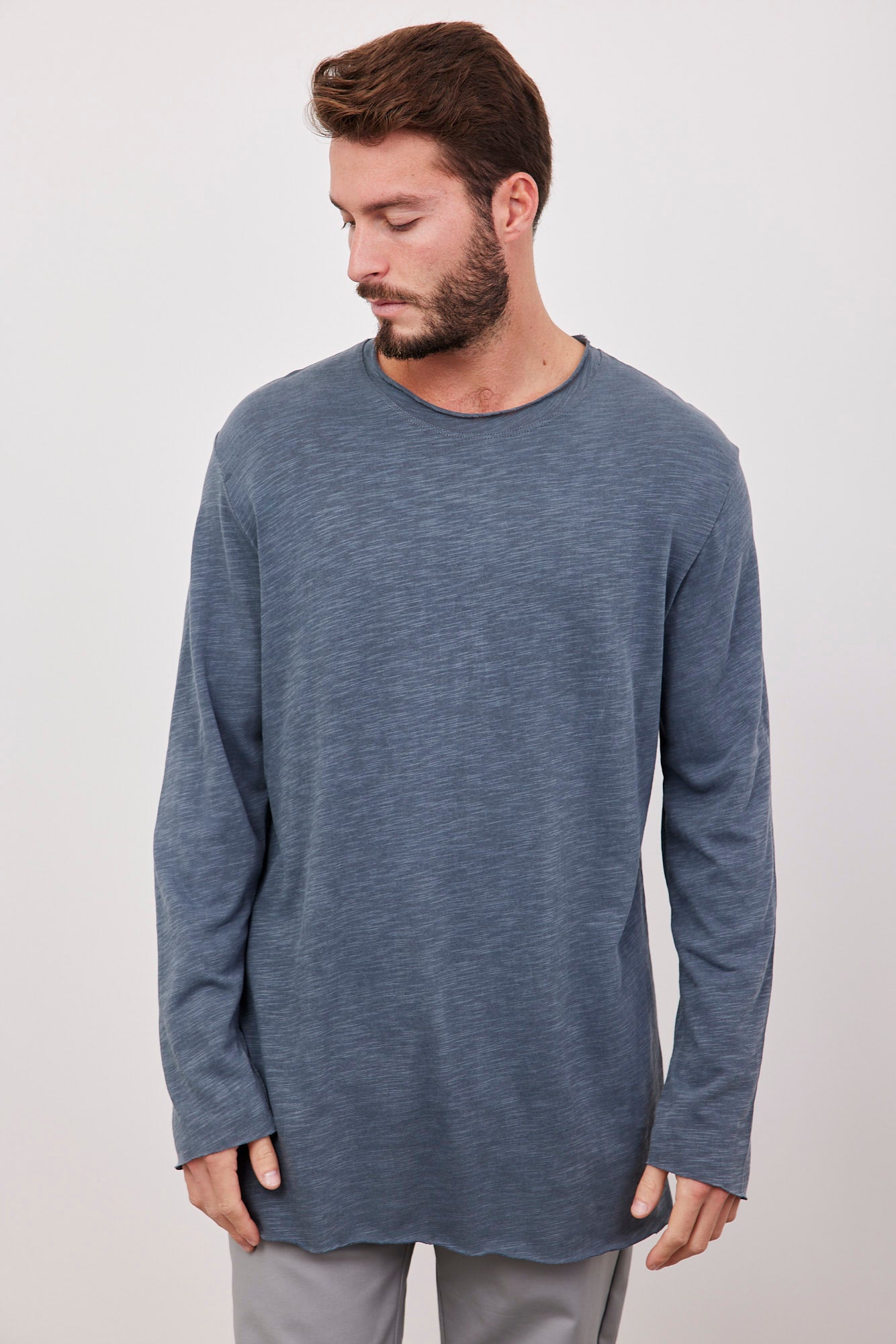 חולצת כותנה מלאנז׳ בסיומת פרומה - ITAY BRANDS