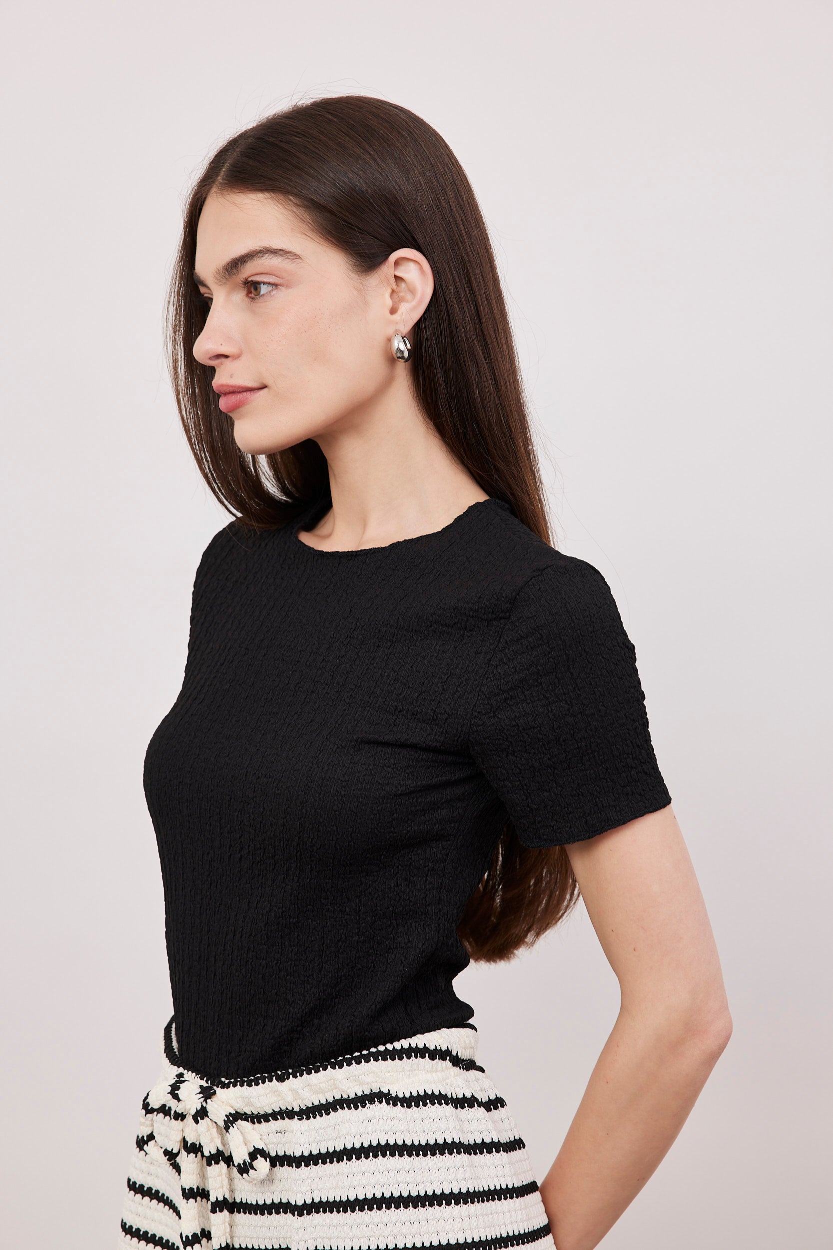 טי-שרט עם טקסטורה