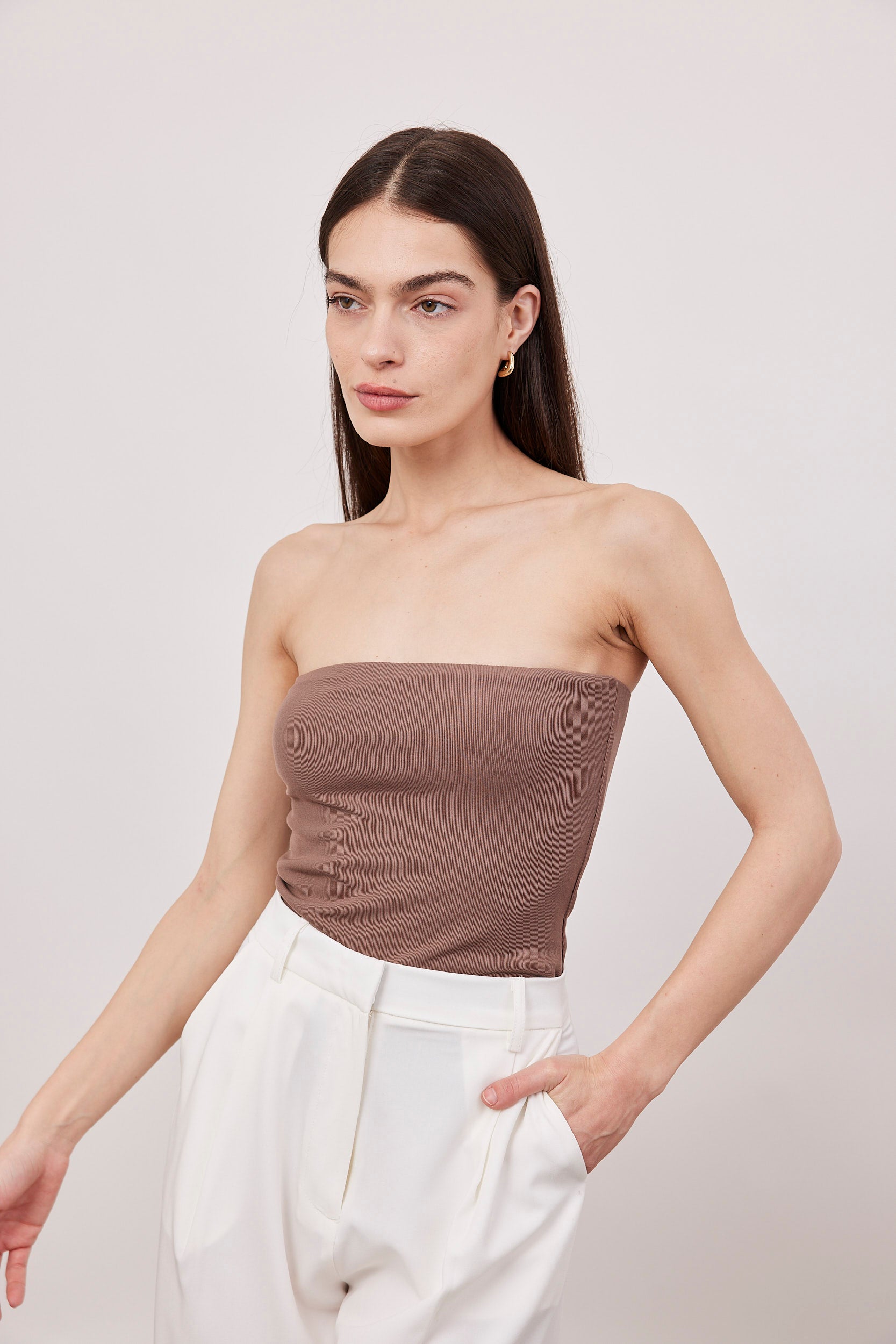 טופ סטרפלס מבד מחטב