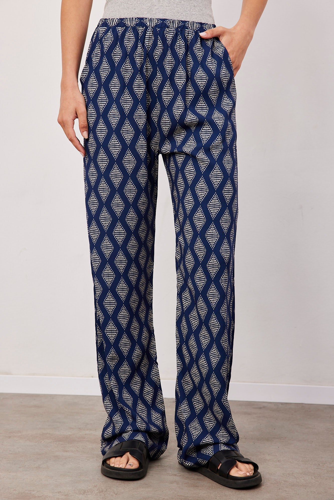 מכנסיים רחבים בהדפס - ITAY BRANDS