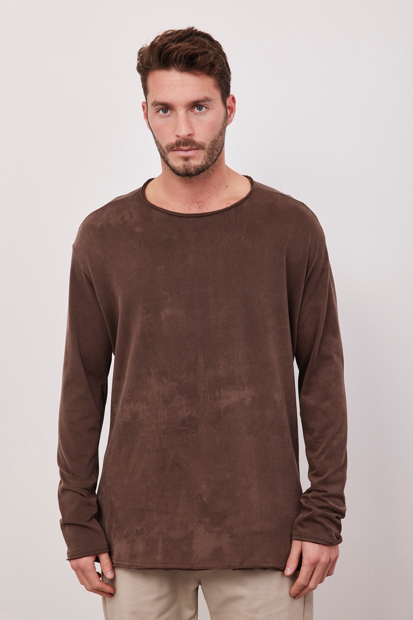 חולצה ארוכה במפתח עגול פרום - ITAY BRANDS