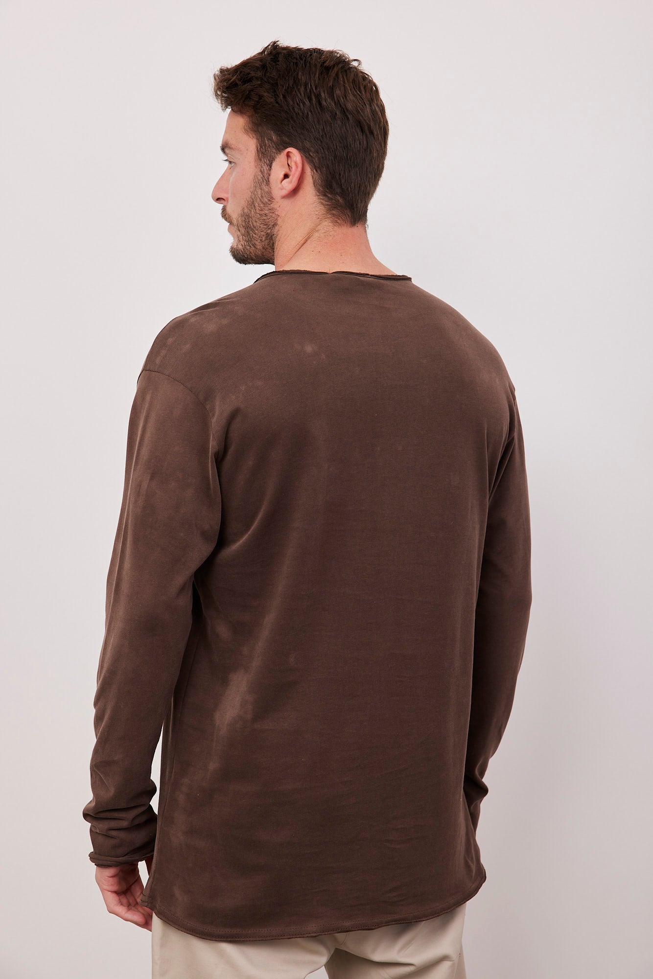 חולצה ארוכה במפתח עגול פרום - ITAY BRANDS