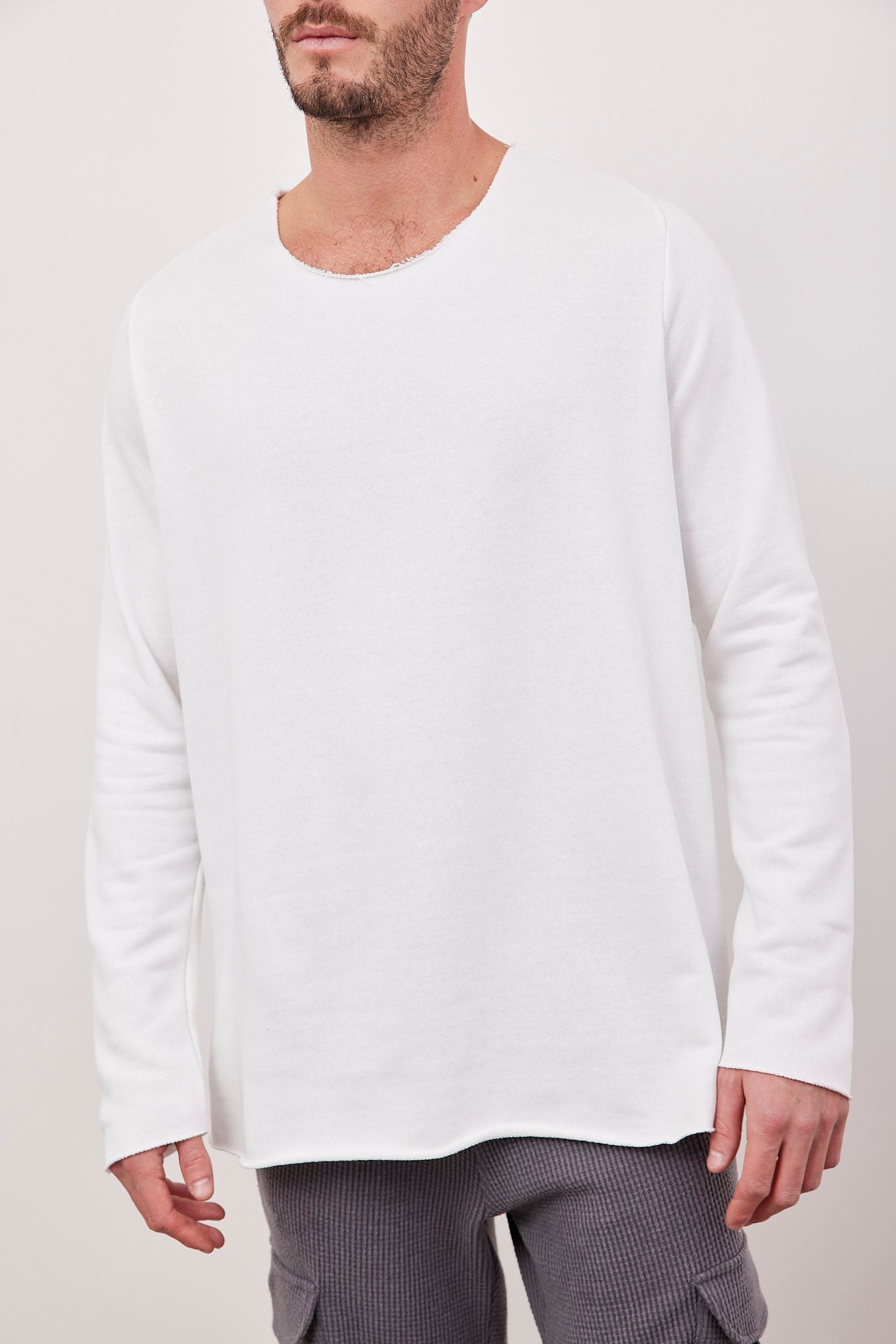 חולצת פרנץ טרי בסיומת גזורה - ITAY BRANDS