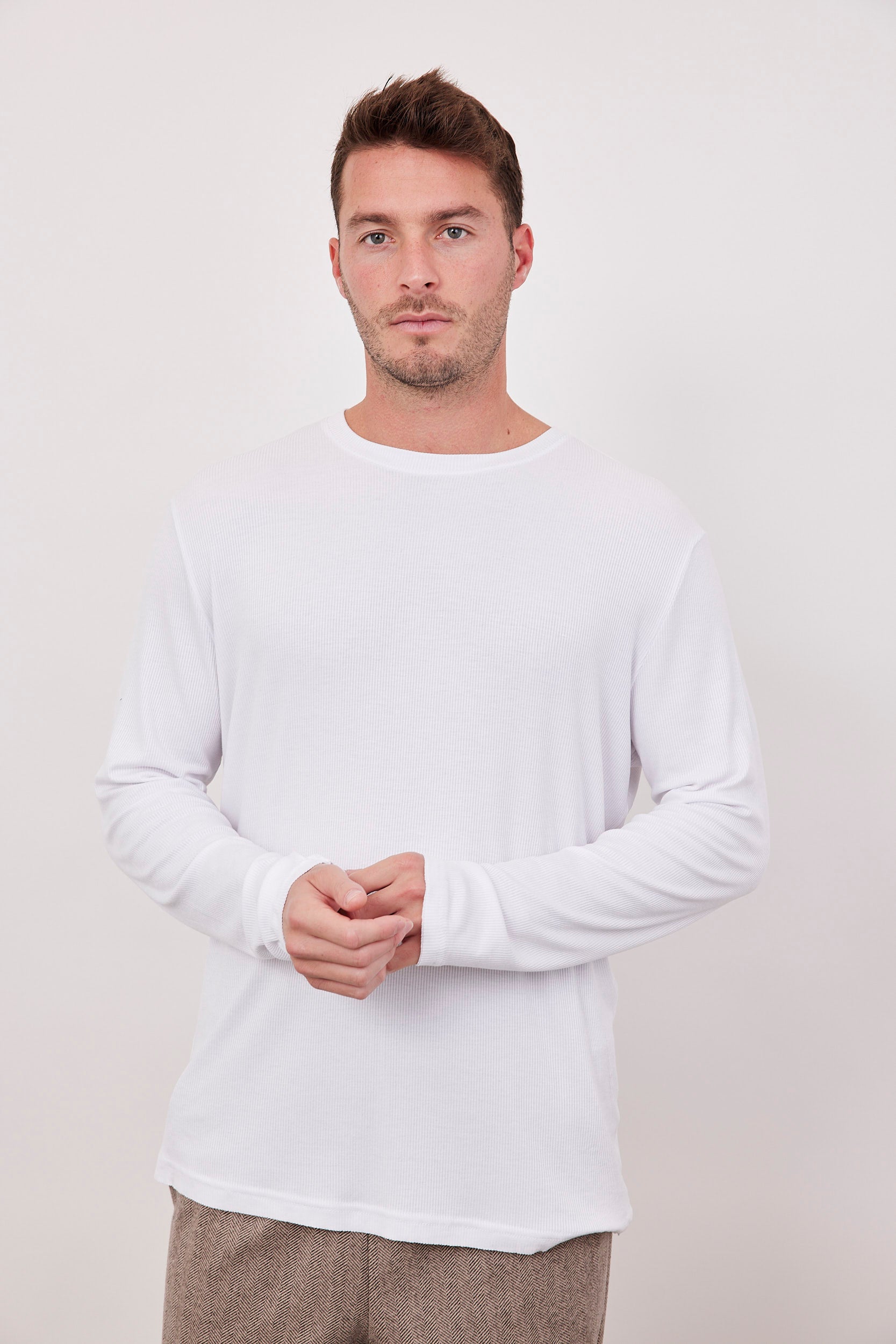 חולצת ניקי ארוכה מבד ריב