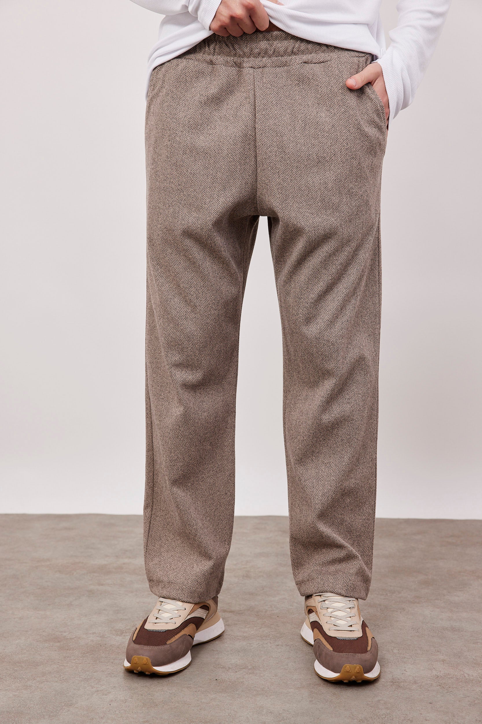 מכנס ארוך דמוי צמר