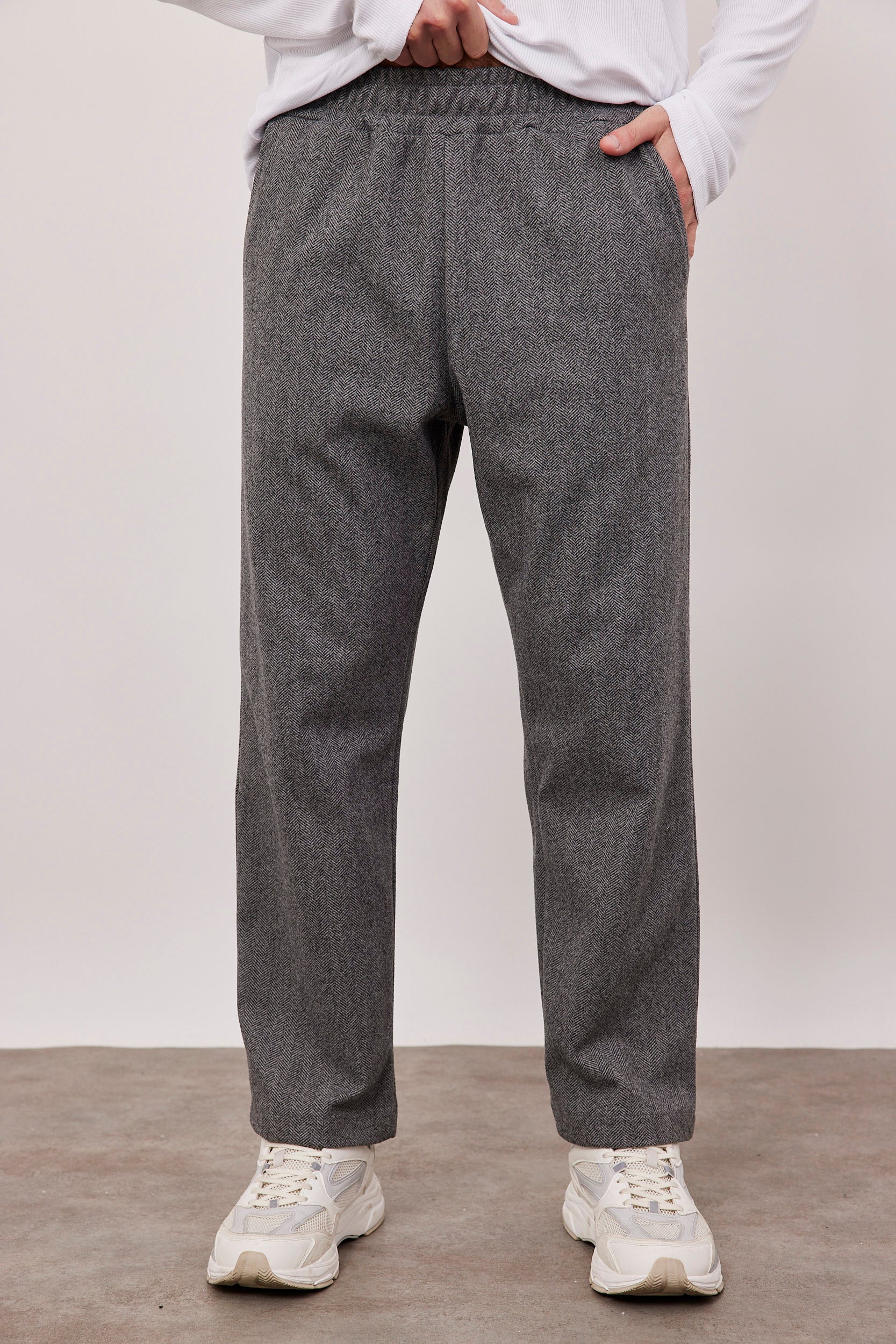 מכנס ארוך דמוי צמר