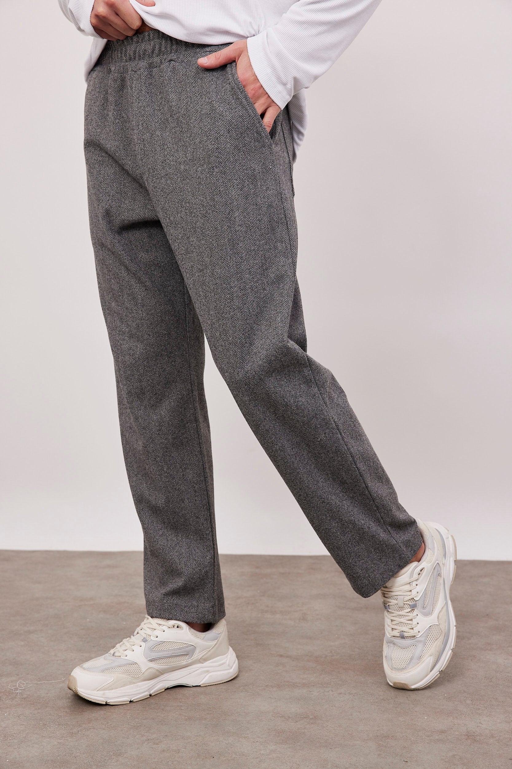 מכנס ארוך דמוי צמר