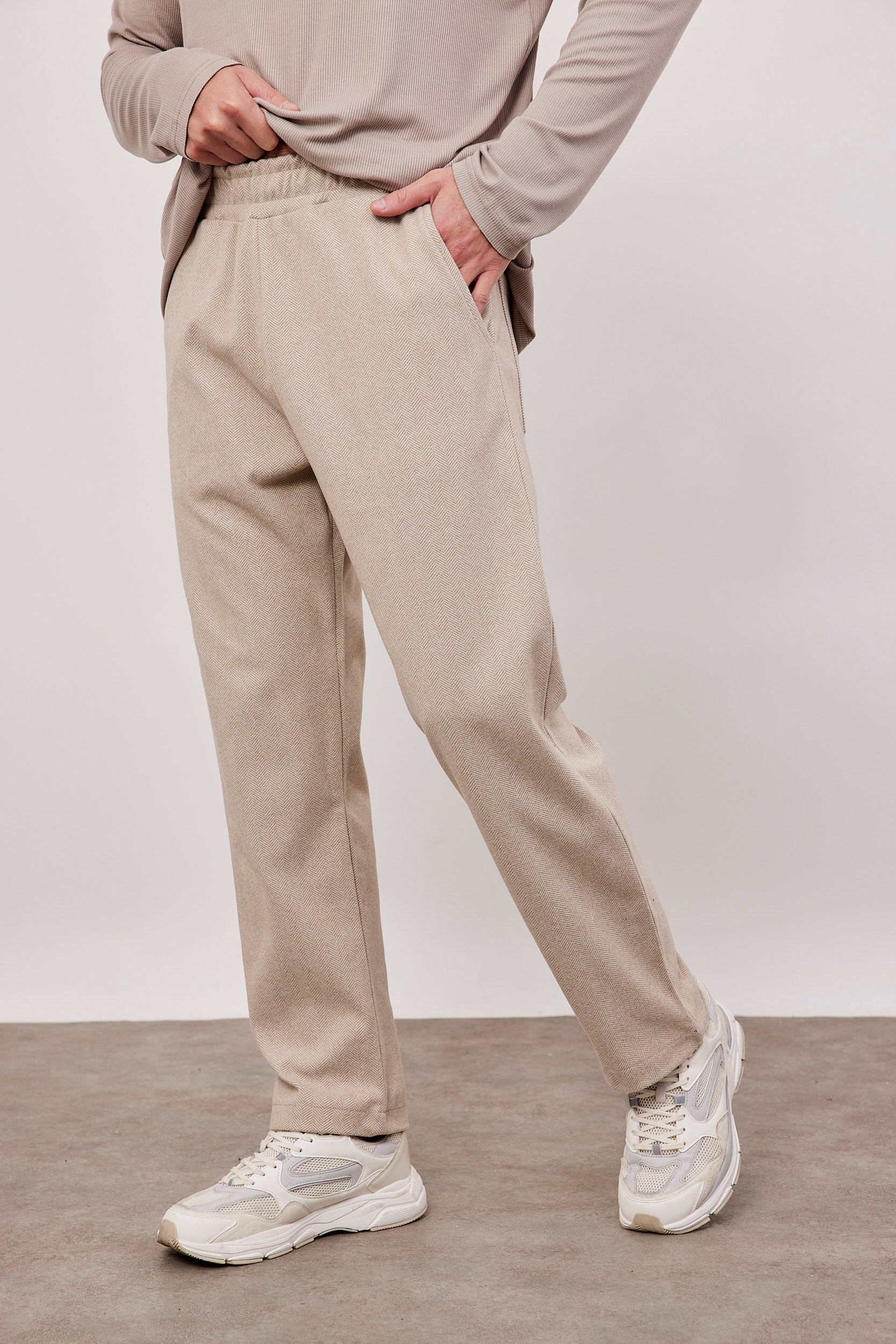 מכנס ארוך דמוי צמר