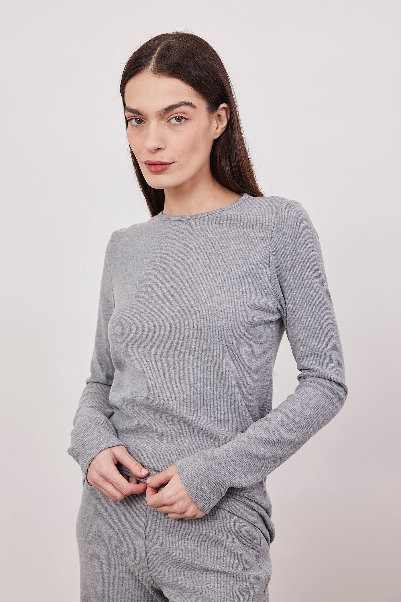 חולצת סריג ריב ארוכה