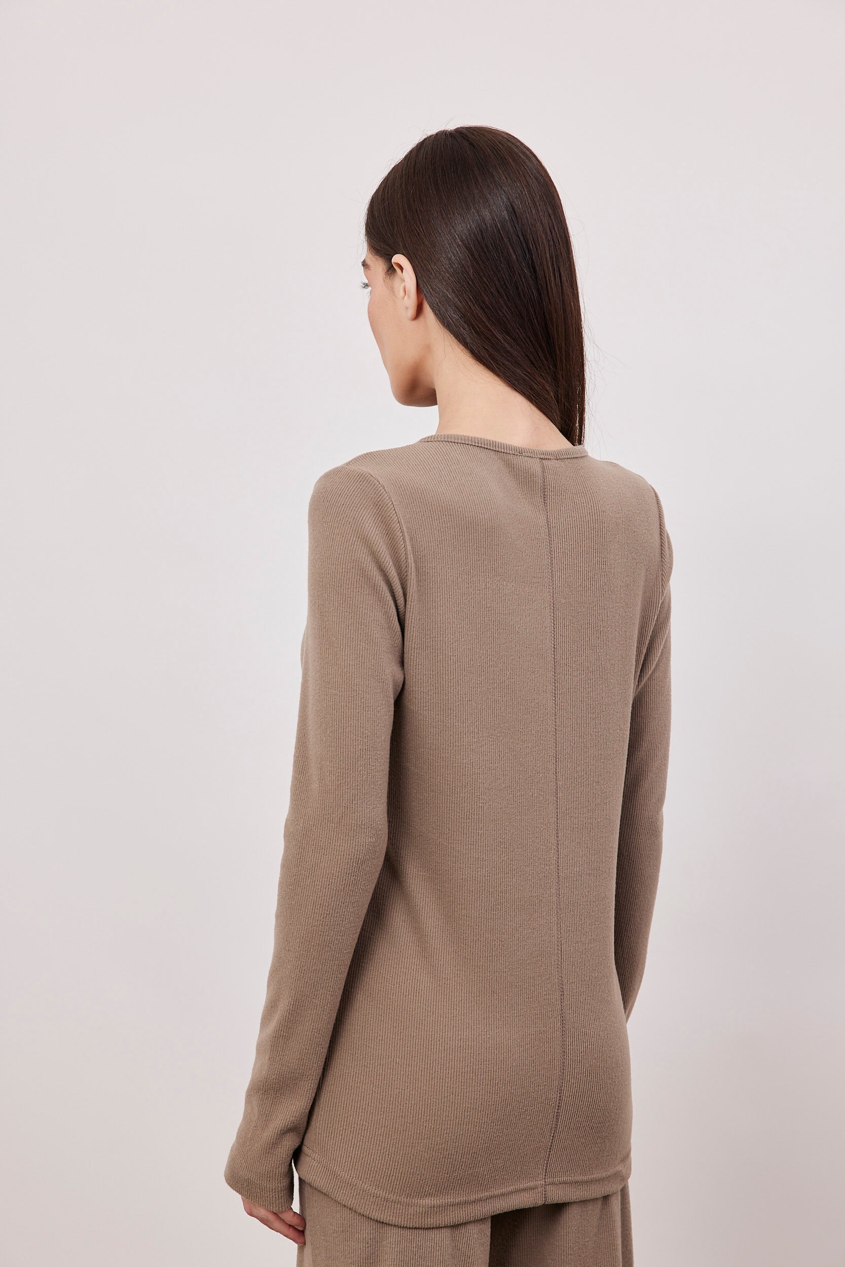 חולצת סריג ריב ארוכה