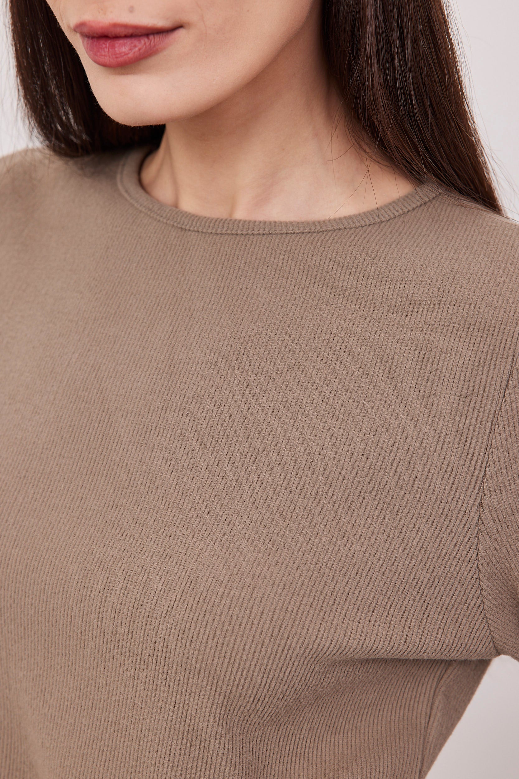 חולצת סריג ריב ארוכה