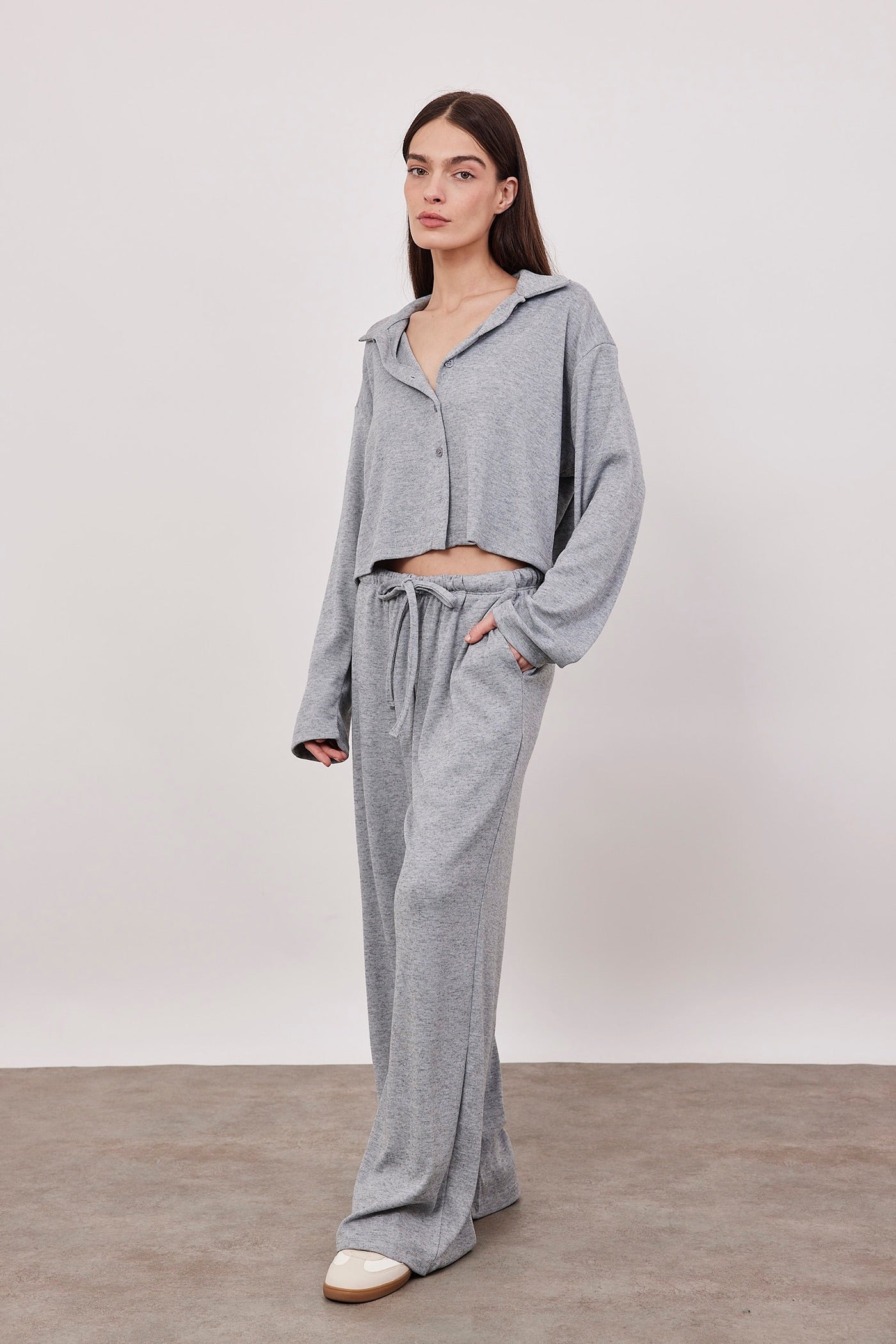 חולצת קרדיגן בד סריג