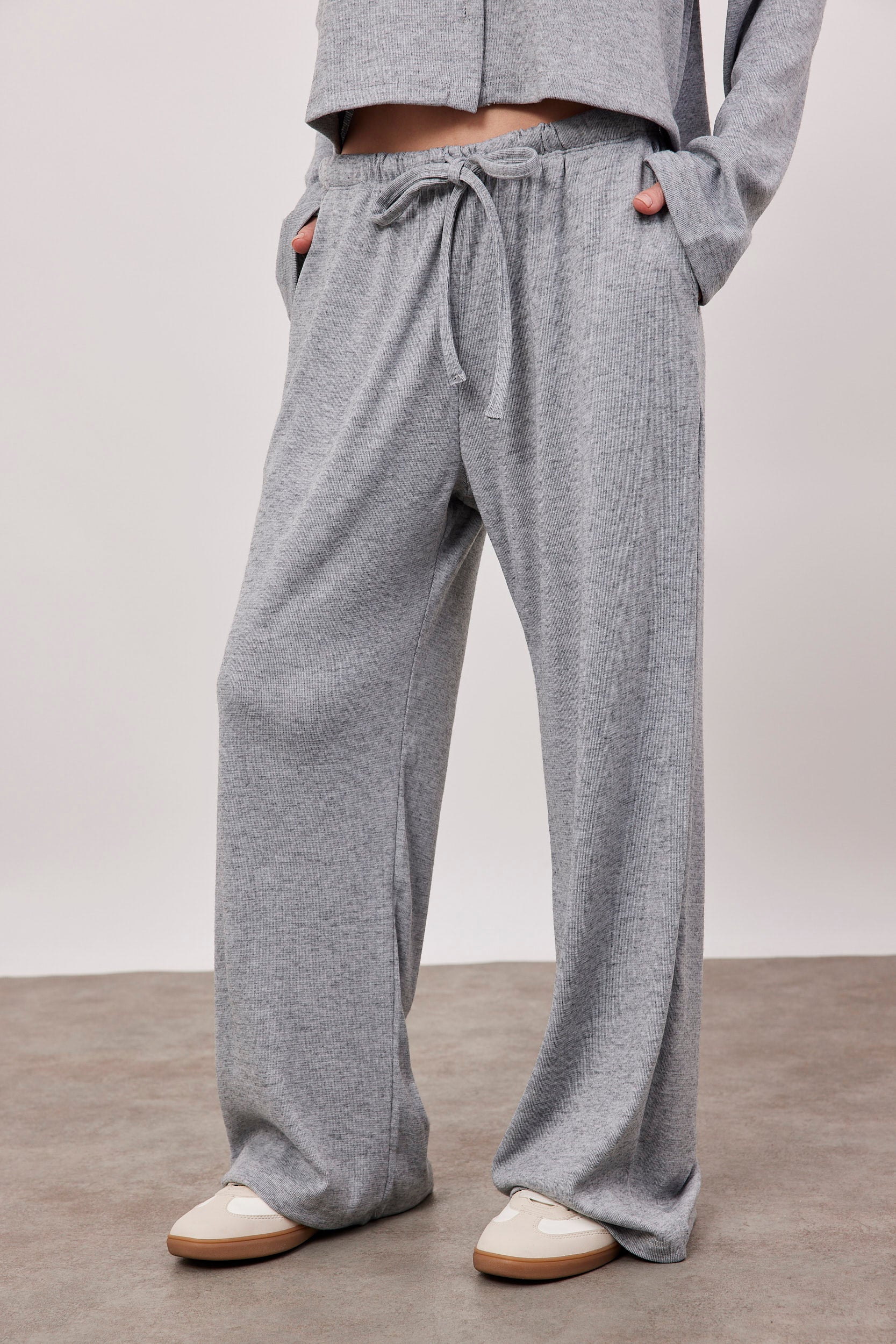 מכנסיים ארוכים בד סריג