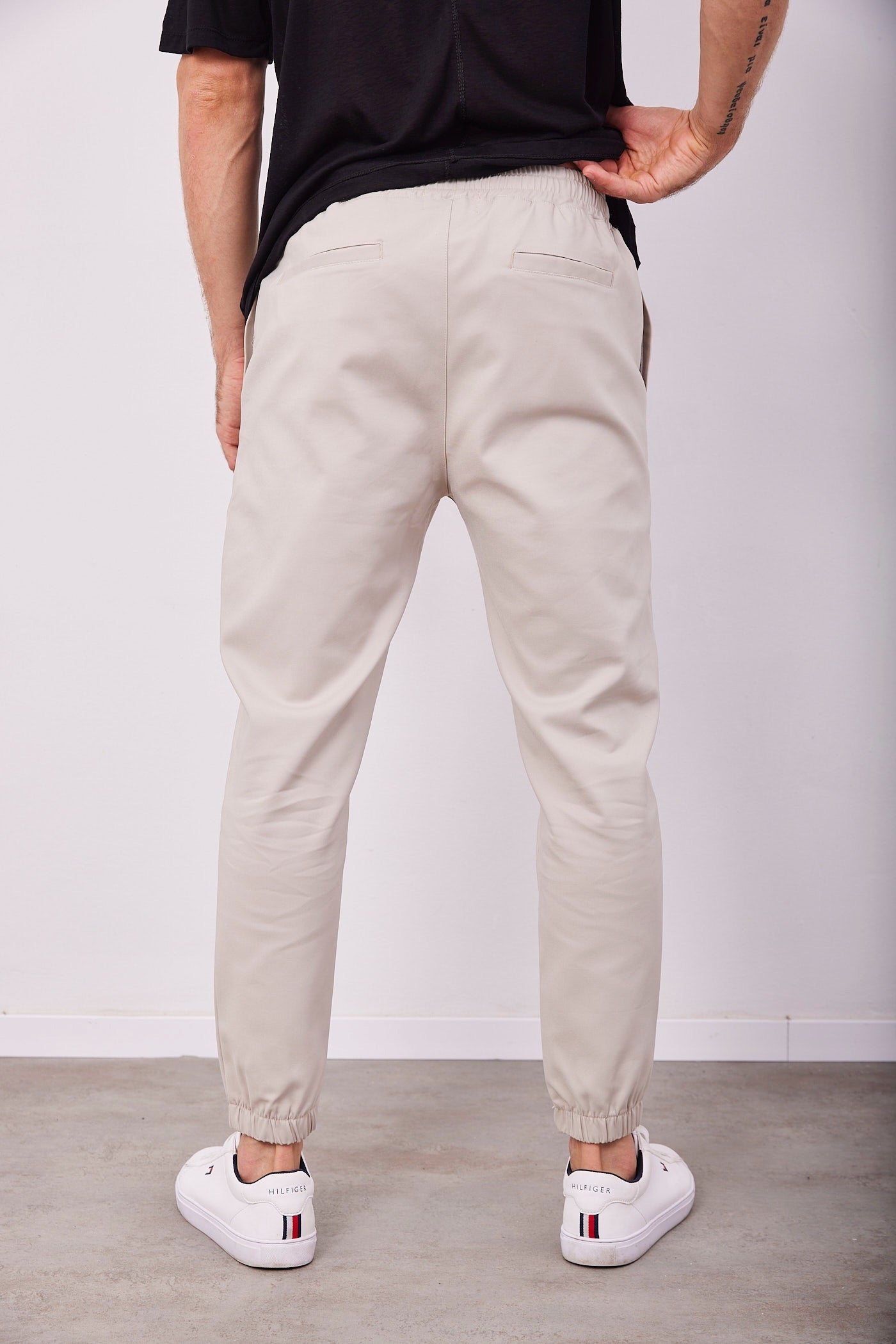 מכנסיים ארוכים עם גומי בסיומת - ITAY BRANDS