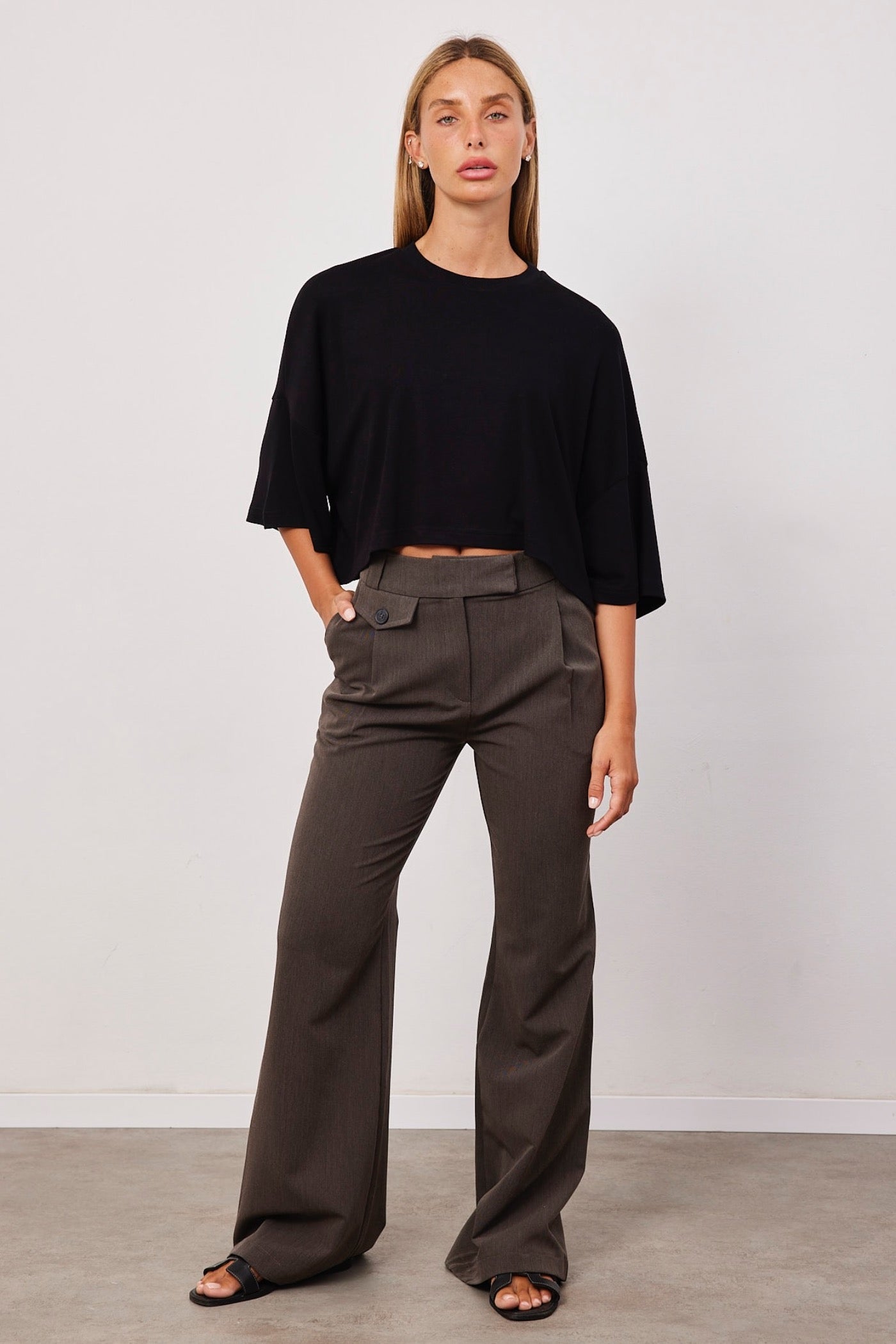 חולצת קרופ אוברסייז - ITAY BRANDS