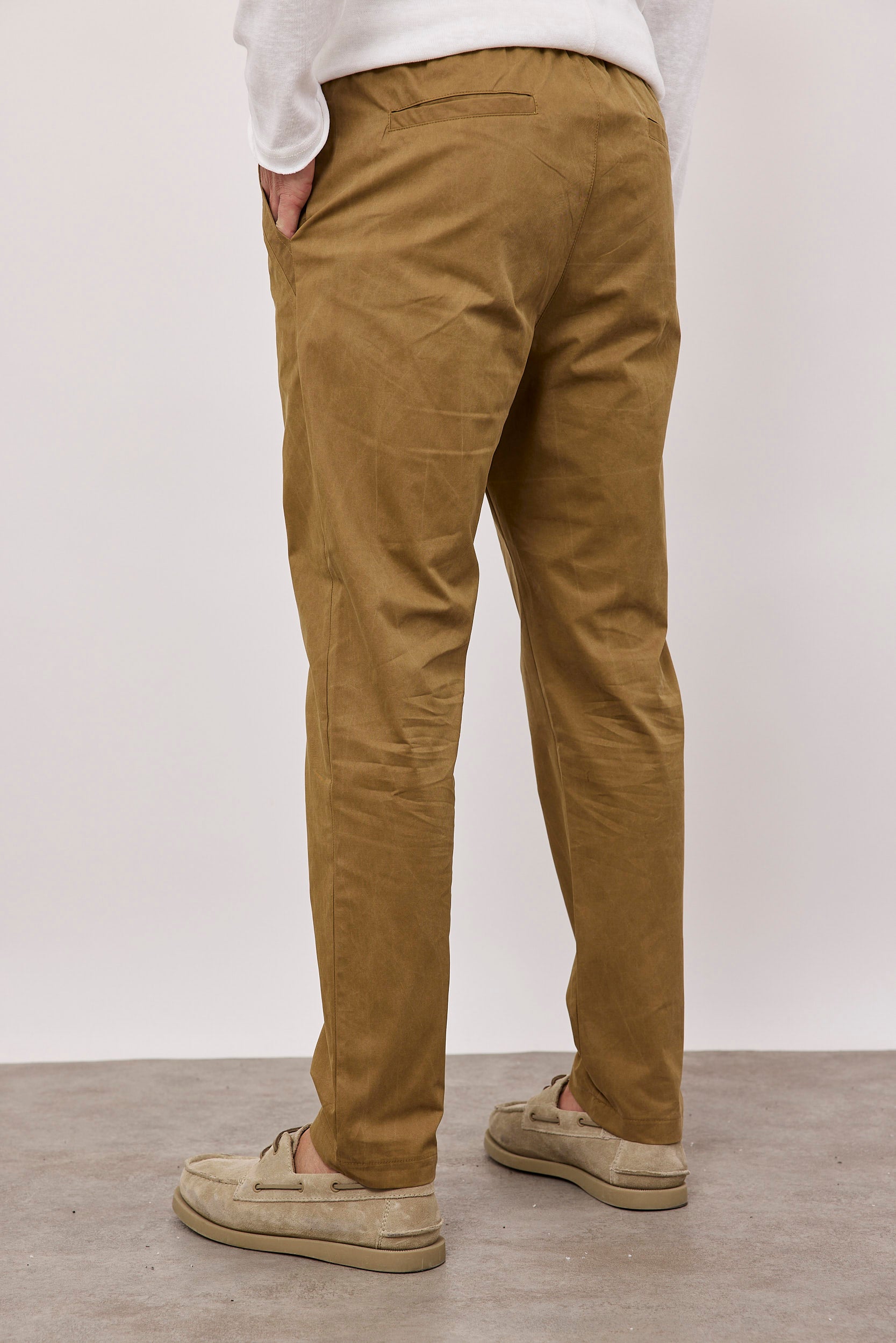 מכנסי כותנה עם שרוך