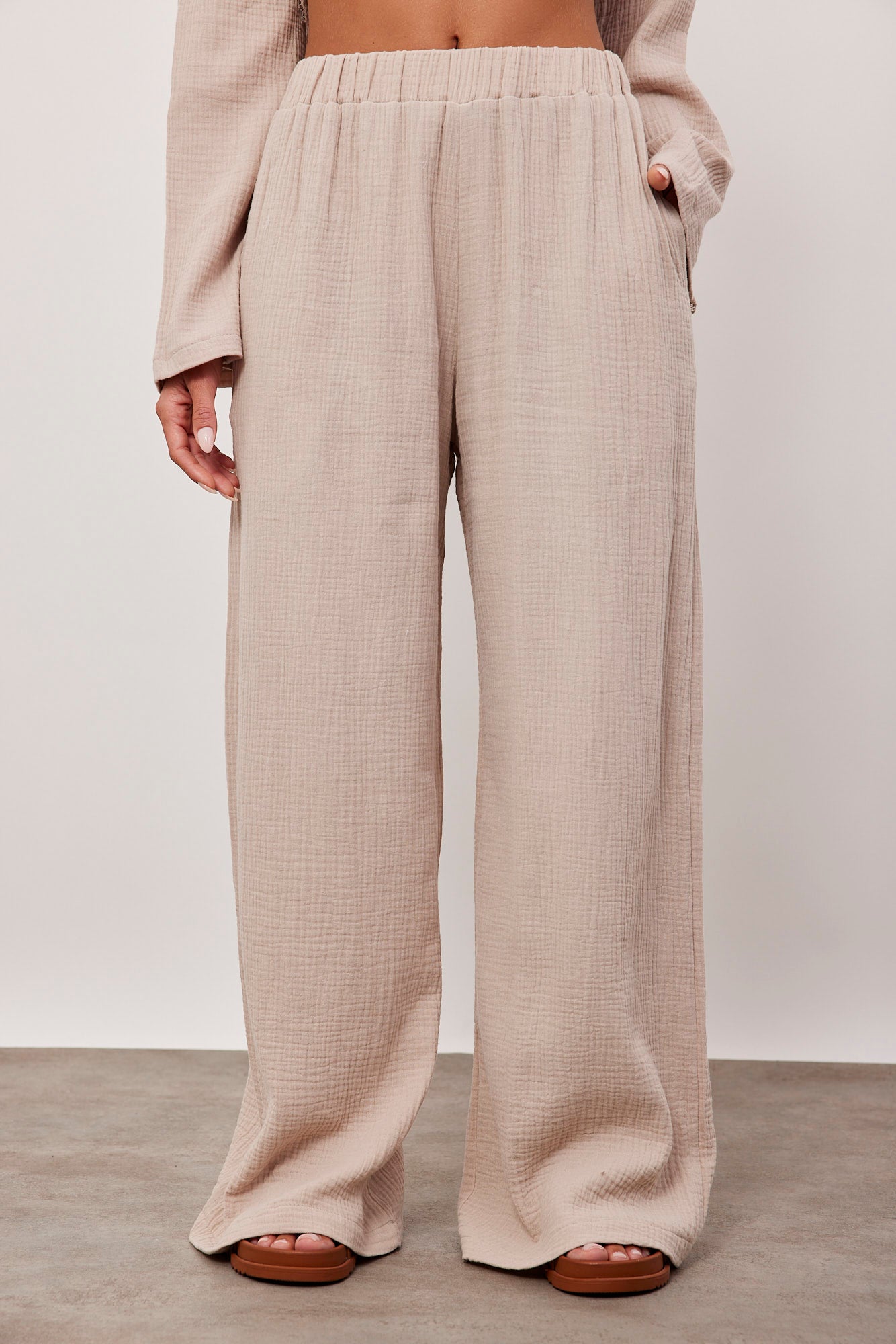 מכנסי טטרה רחבים עם גומי - ITAY BRANDS