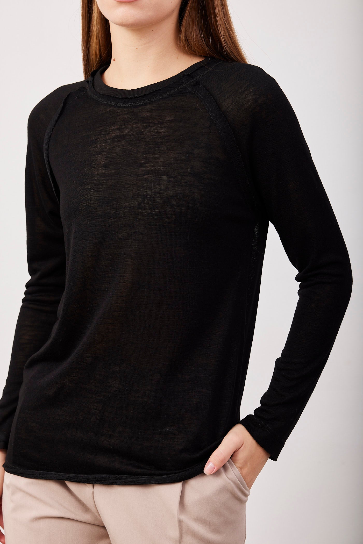 חולצה ארוכה עם תיפורים בולטים - ITAY BRANDS