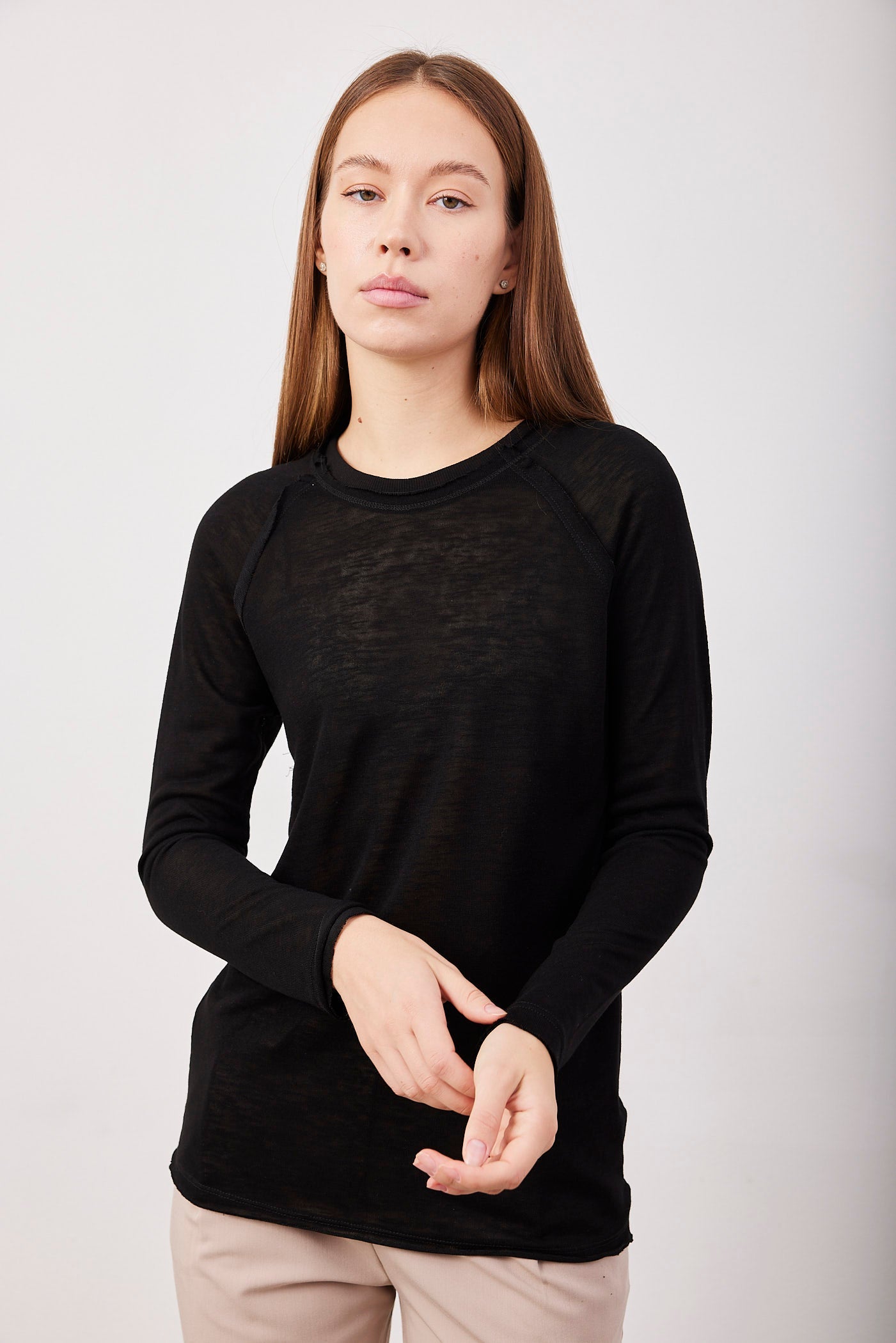 חולצה ארוכה עם תיפורים בולטים - ITAY BRANDS