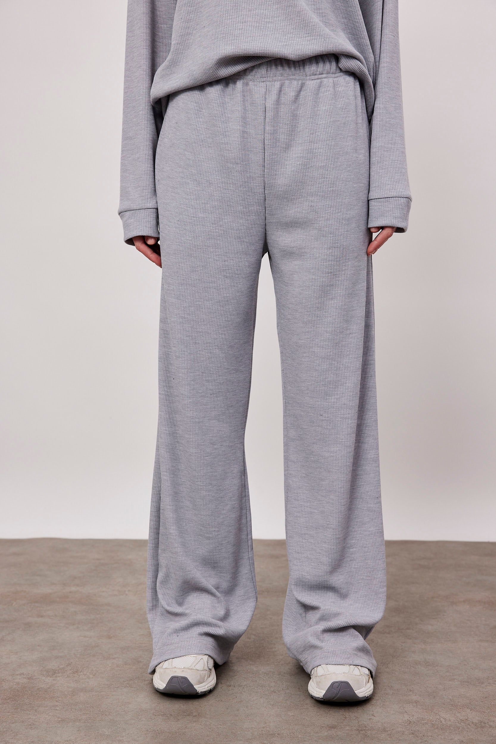 מכנסי בד וופל ארוכים