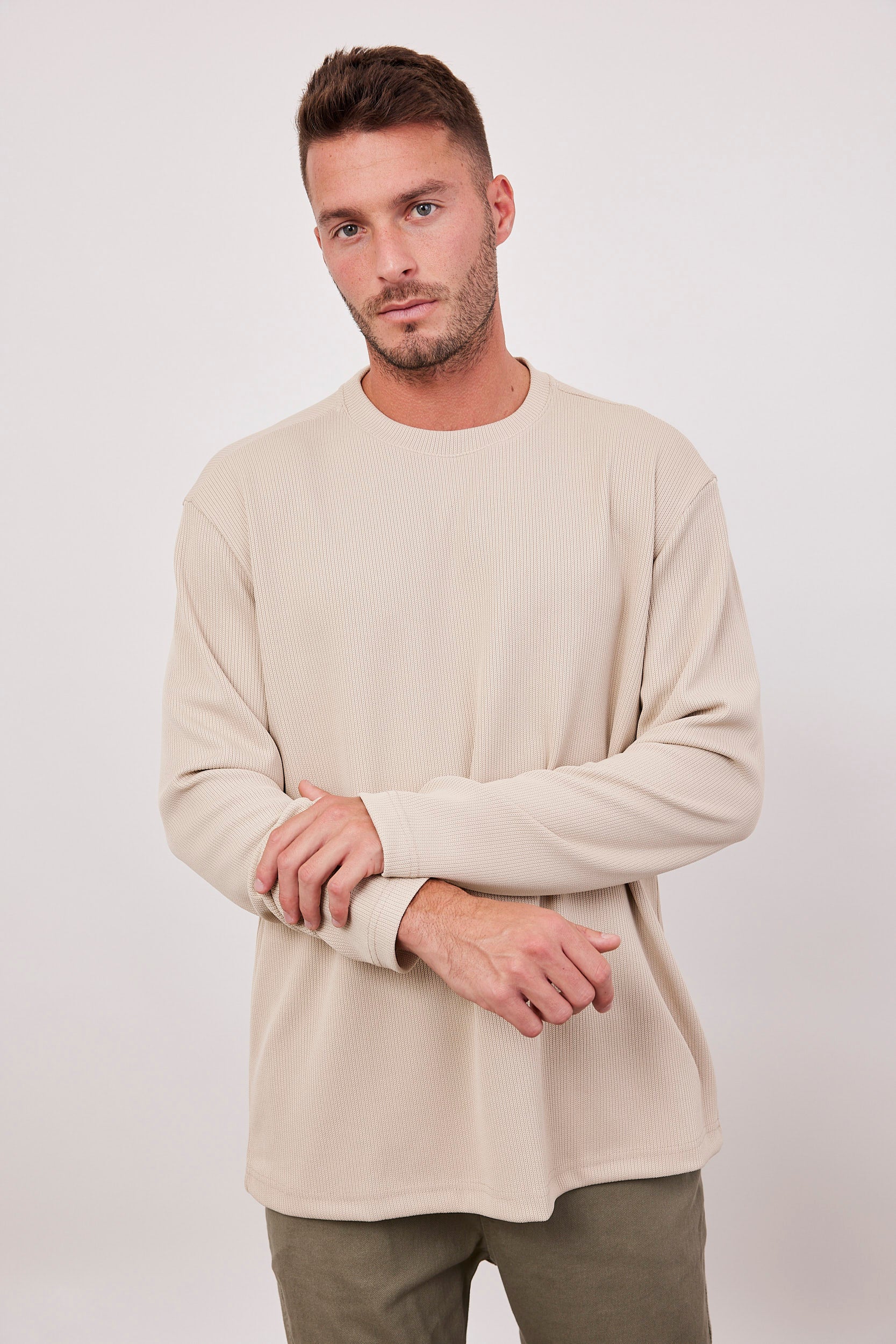 סווטשירט מבד סריג