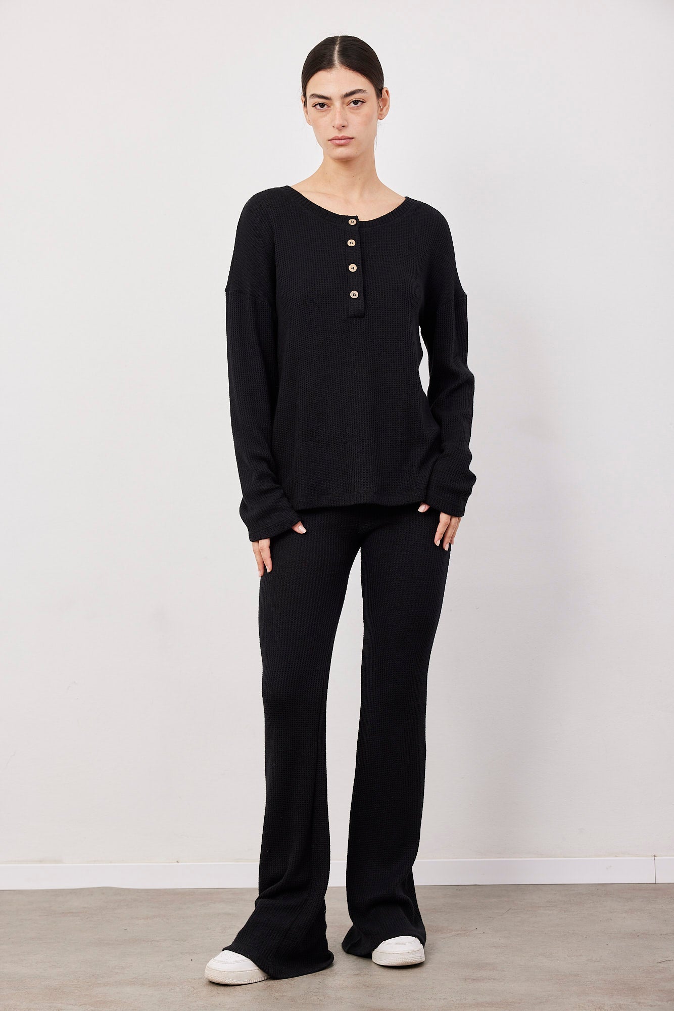 חליפת וופל עם כפתורים - ITAY BRANDS