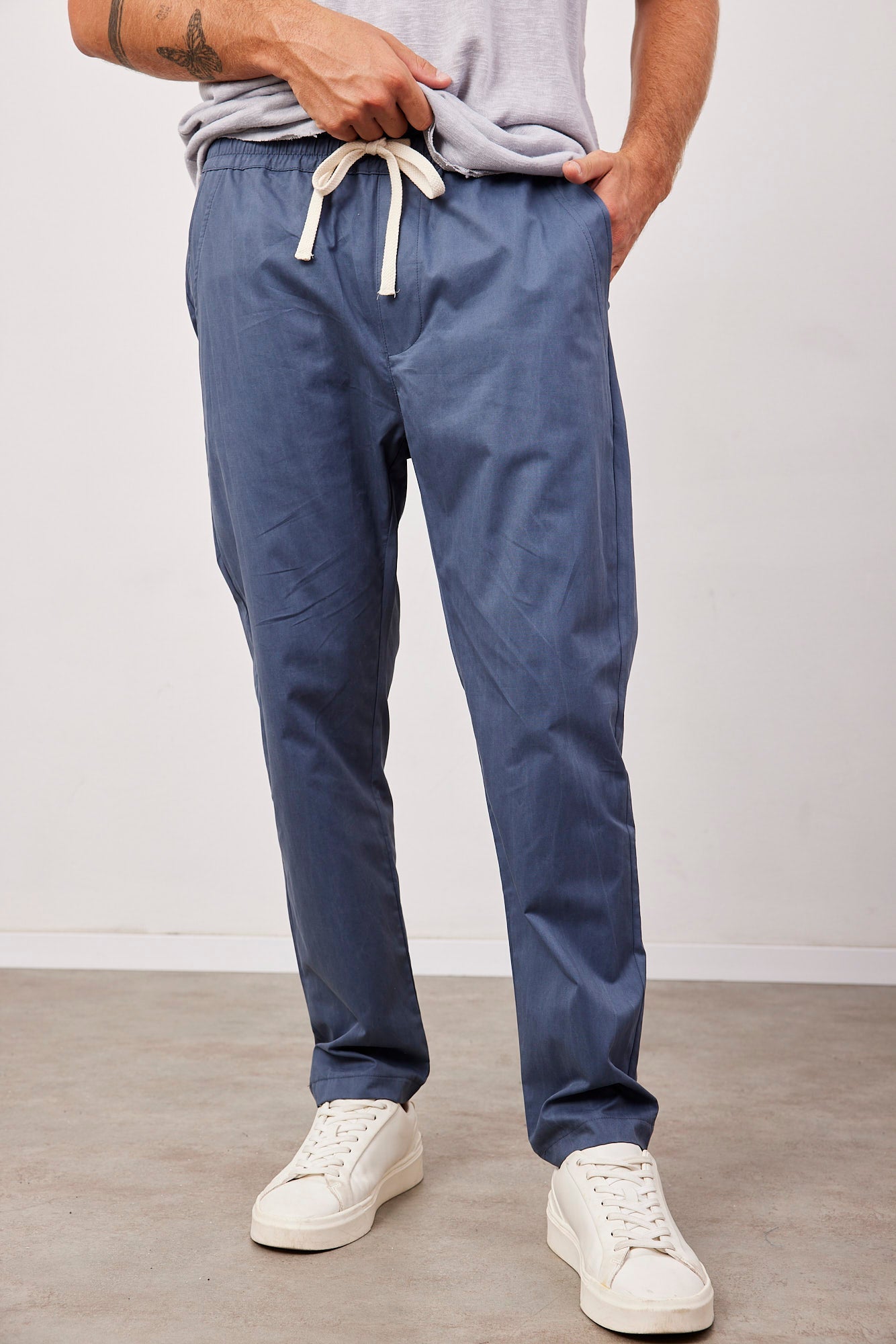 מכנסי כותנה עם שרוך - ITAY BRANDS