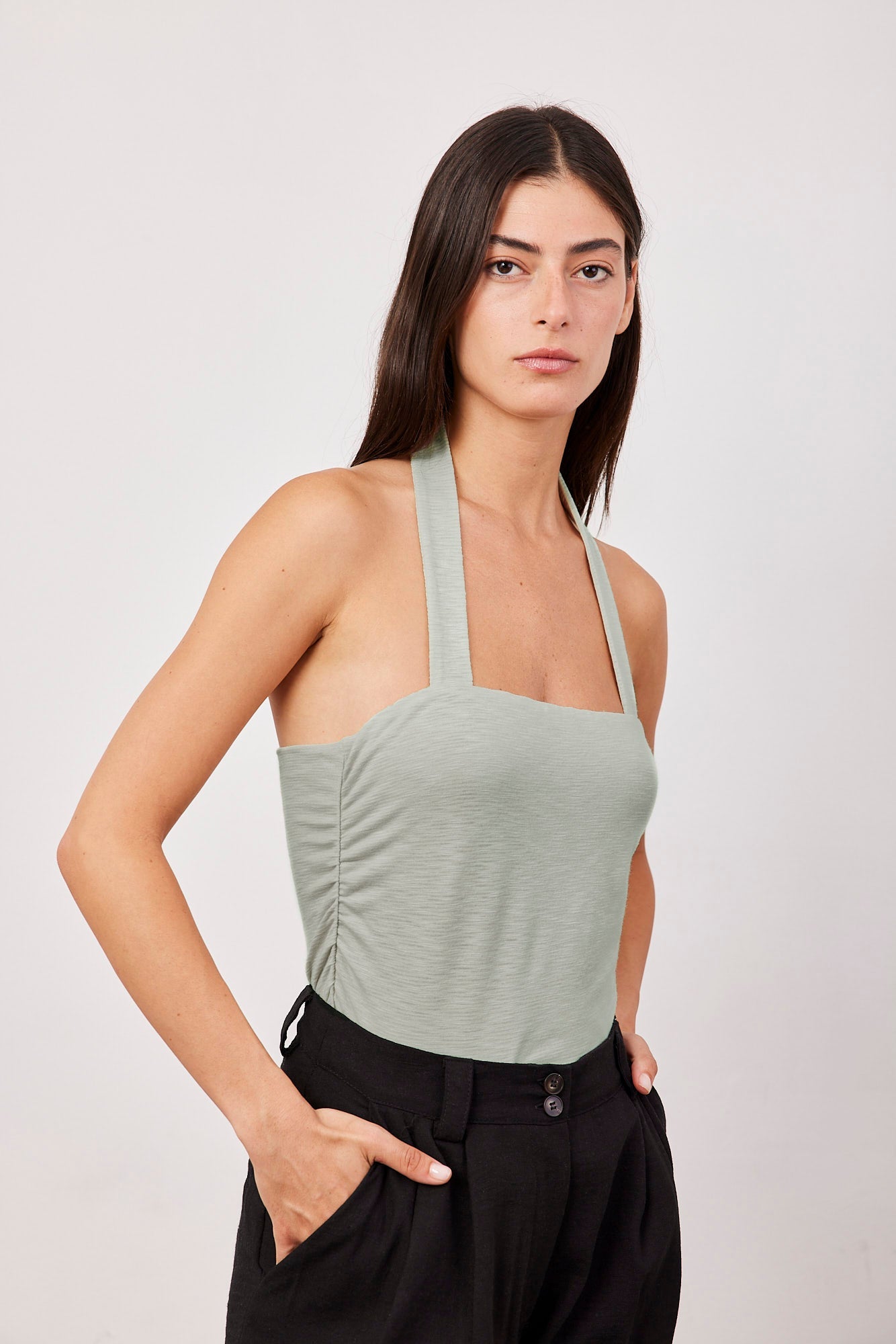 גופיית קולר עם כיווצים - ITAY BRANDS