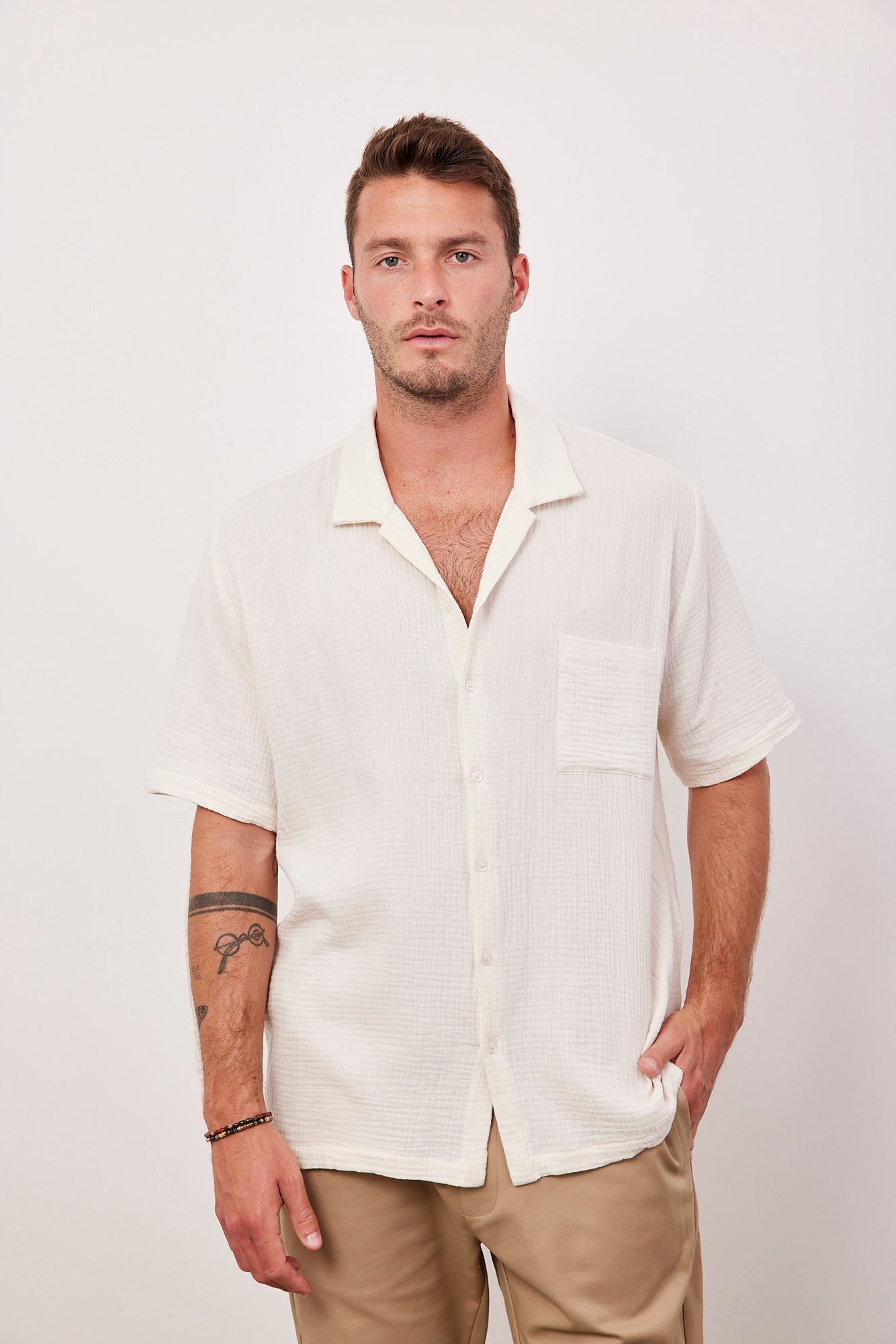 חולצה מכופתרת מבד טטרה - ITAY BRANDS