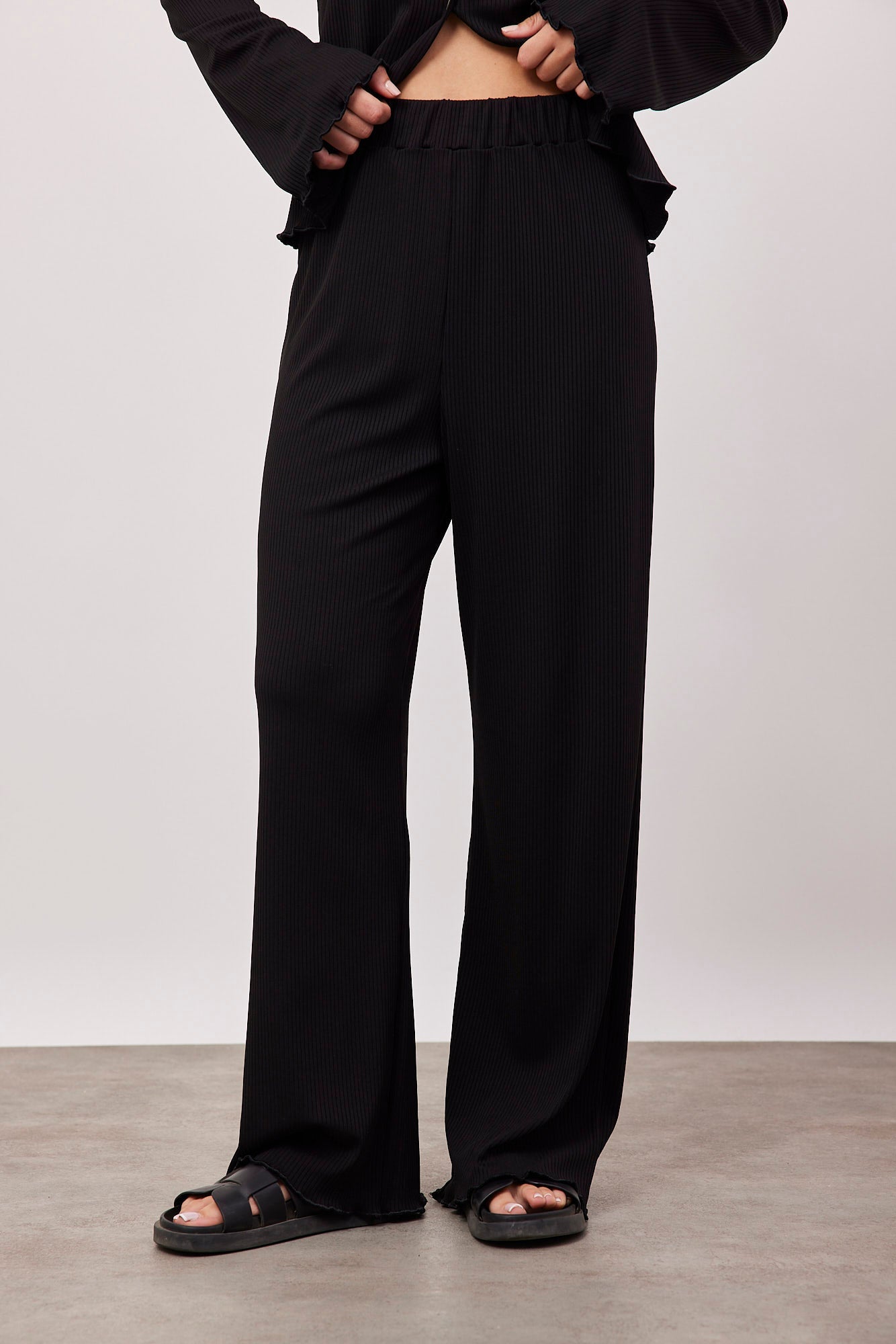 חליפה מכופתרת אוברסייז בטקסטורת פסים - ITAY BRANDS