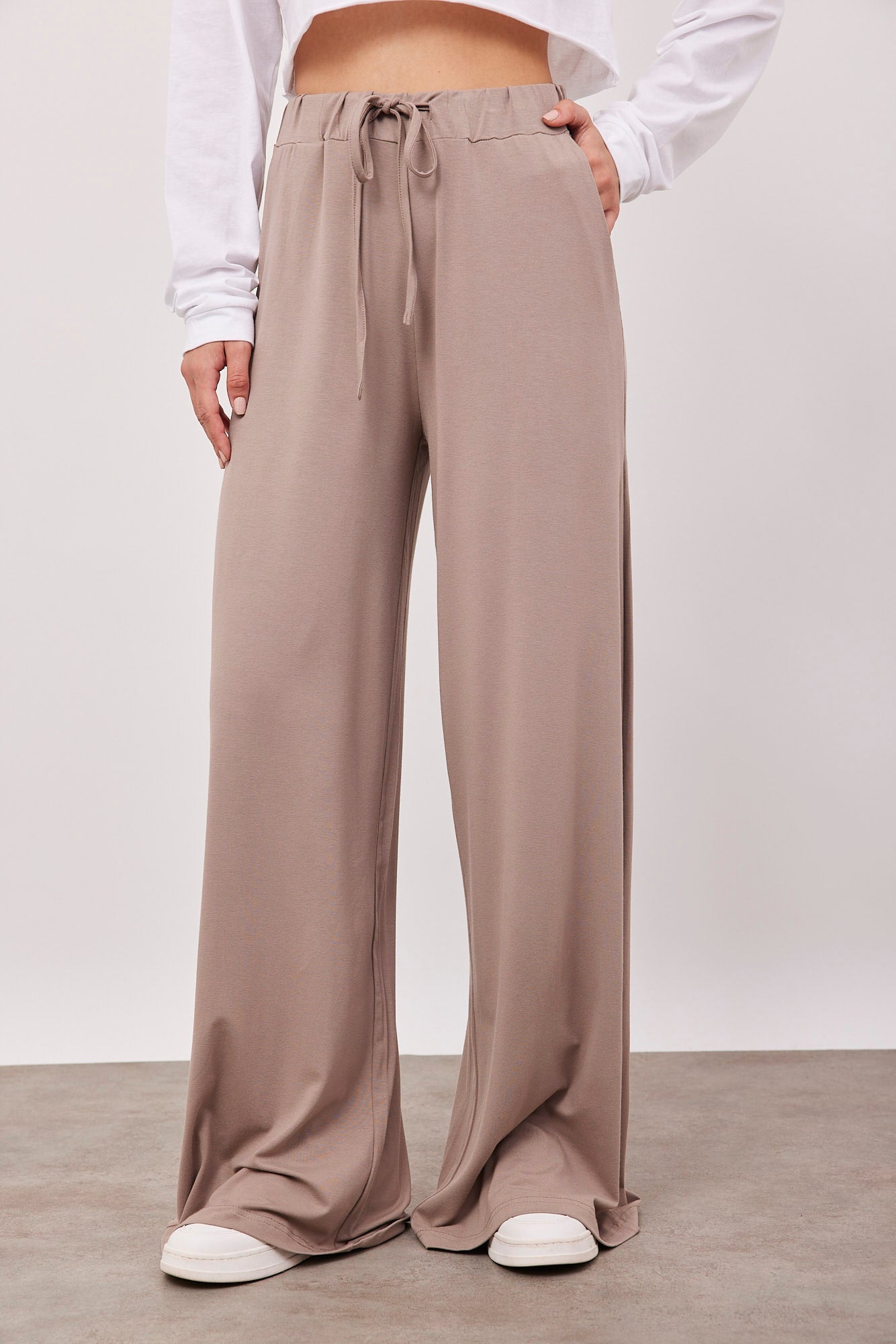 מכנסיים מתרחבים מבד נשפך - ITAY BRANDS