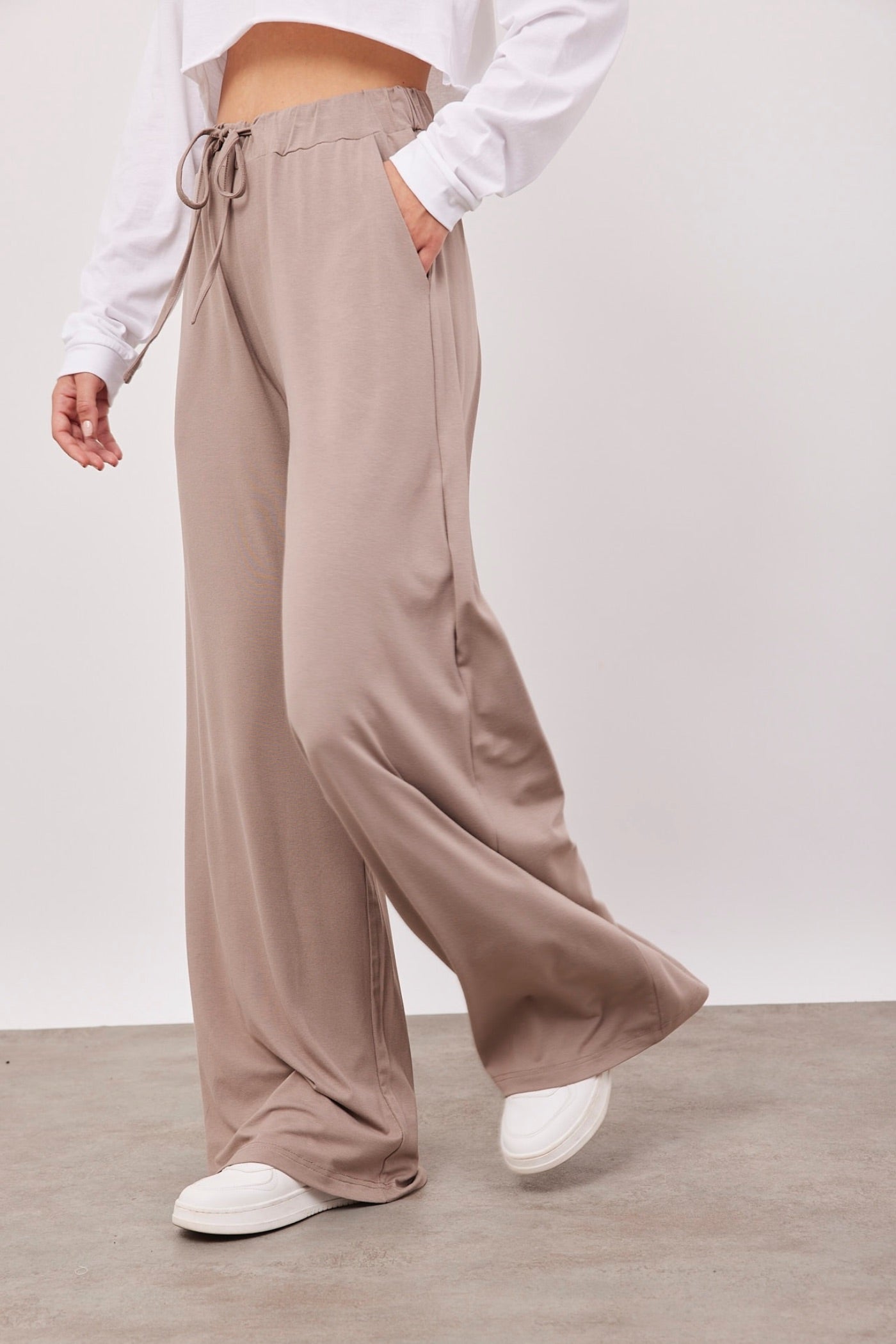 מכנסיים מתרחבים מבד נשפך - ITAY BRANDS