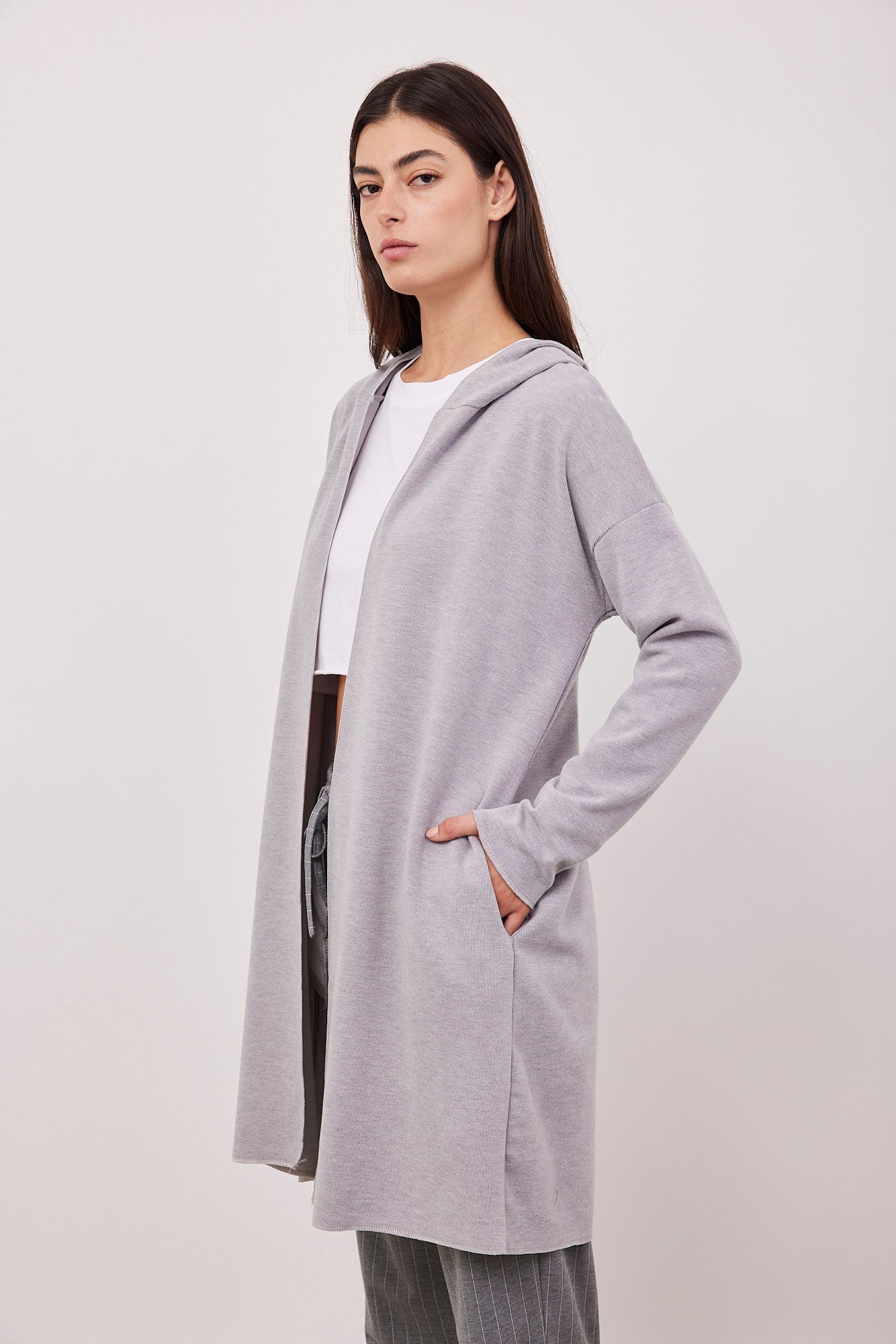 קרדיגן רך עם קפוצ׳ון - ITAY BRANDS