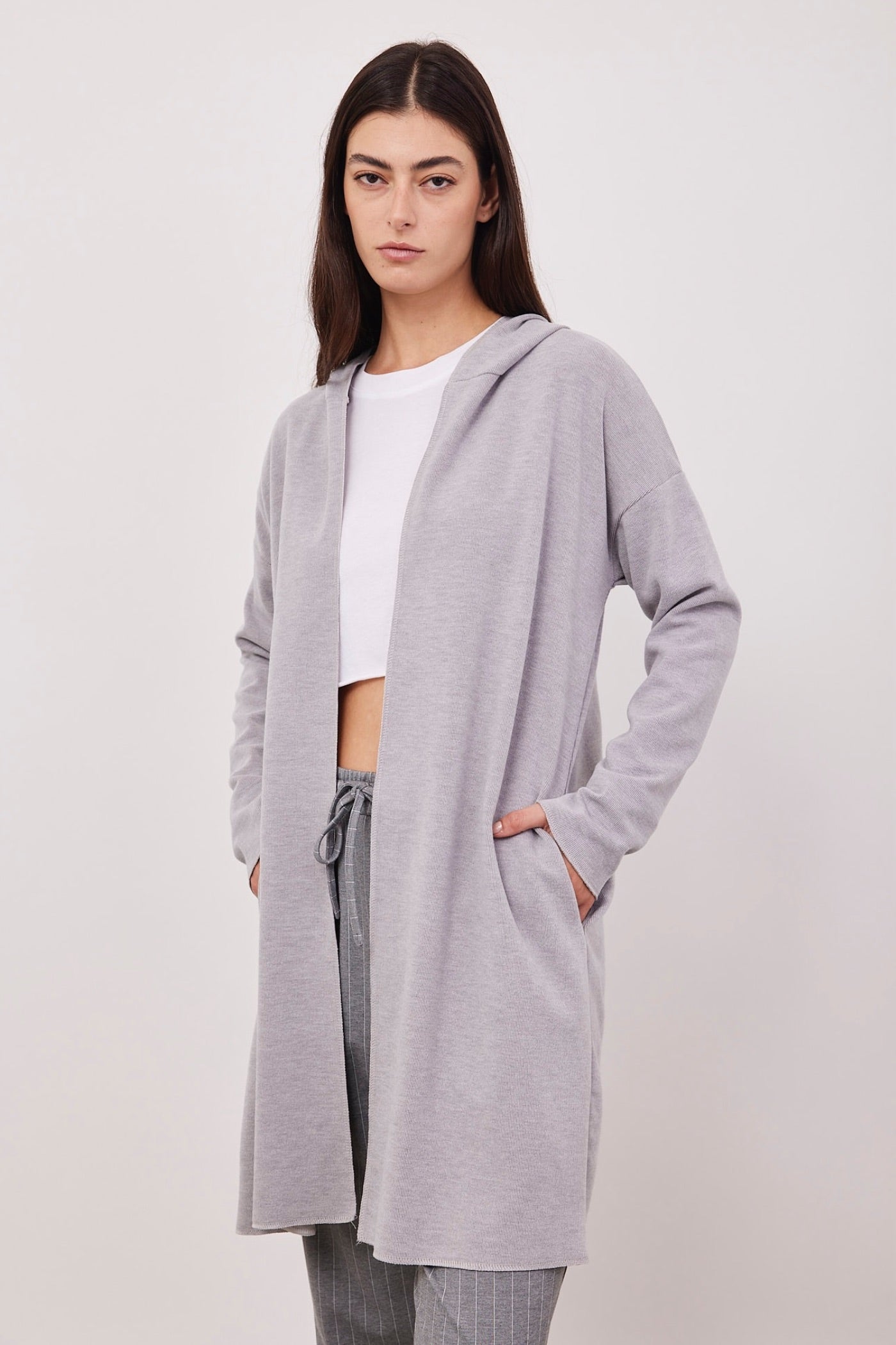 קרדיגן רך עם קפוצ׳ון - ITAY BRANDS