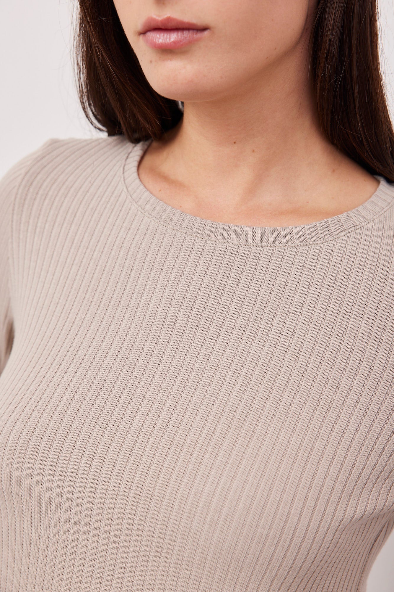 חולצה בטקסטורת פסים עם שרוול מתרחב - ITAY BRANDS