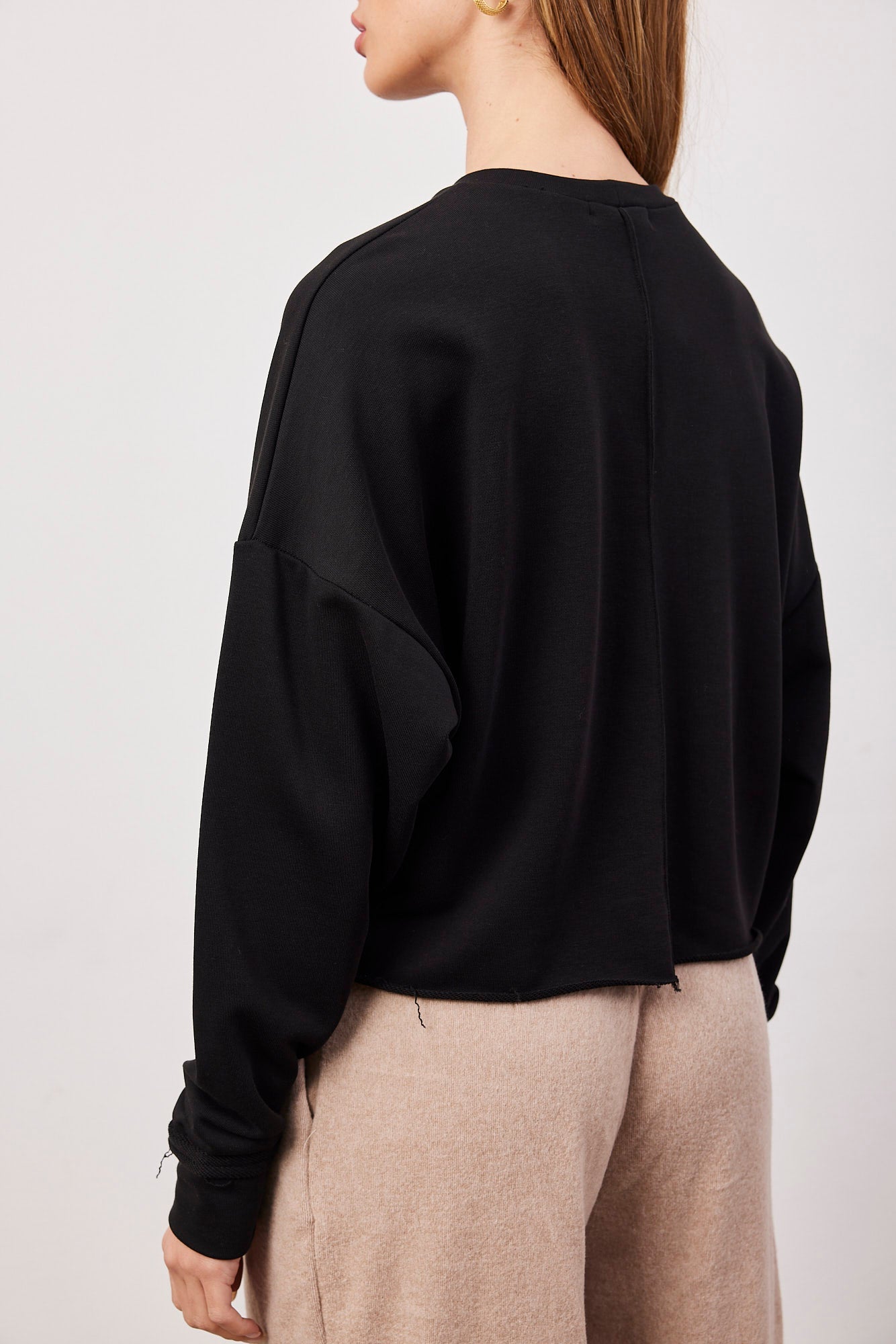 סווטשירט קרופ בסיומת פרומה - ITAY BRANDS