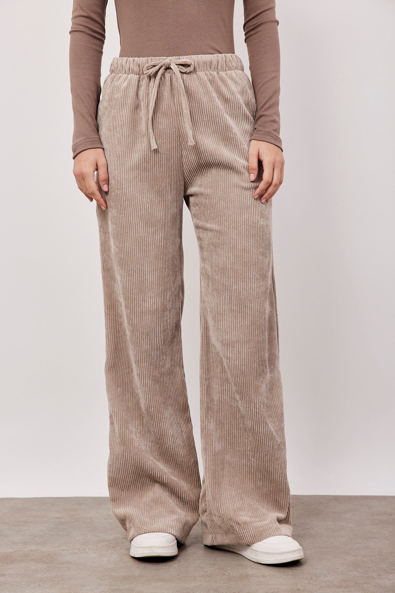 מכנסי קורדרוי עם גומי ושרוך - ITAY BRANDS