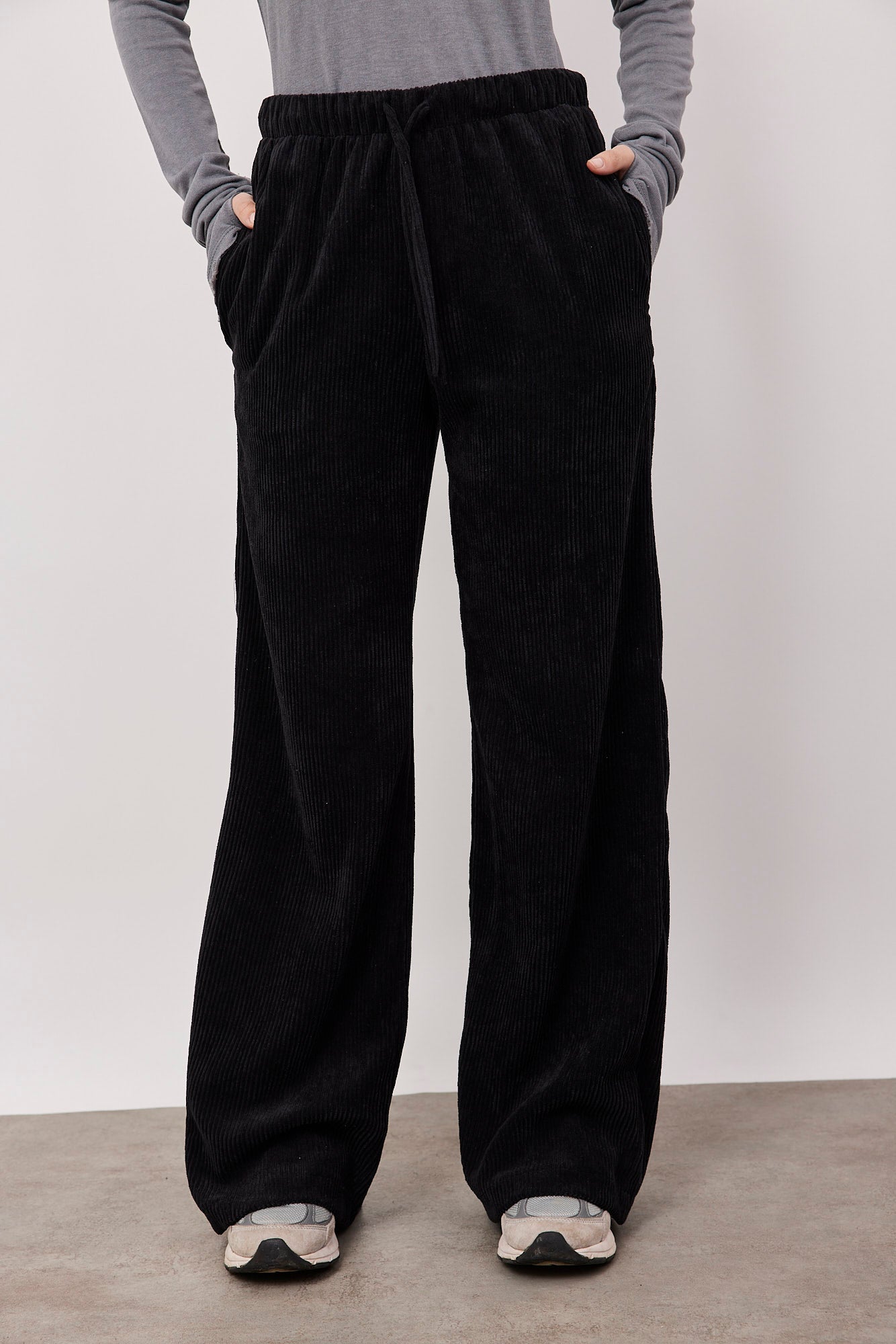 מכנסי קורדרוי עם גומי ושרוך - ITAY BRANDS