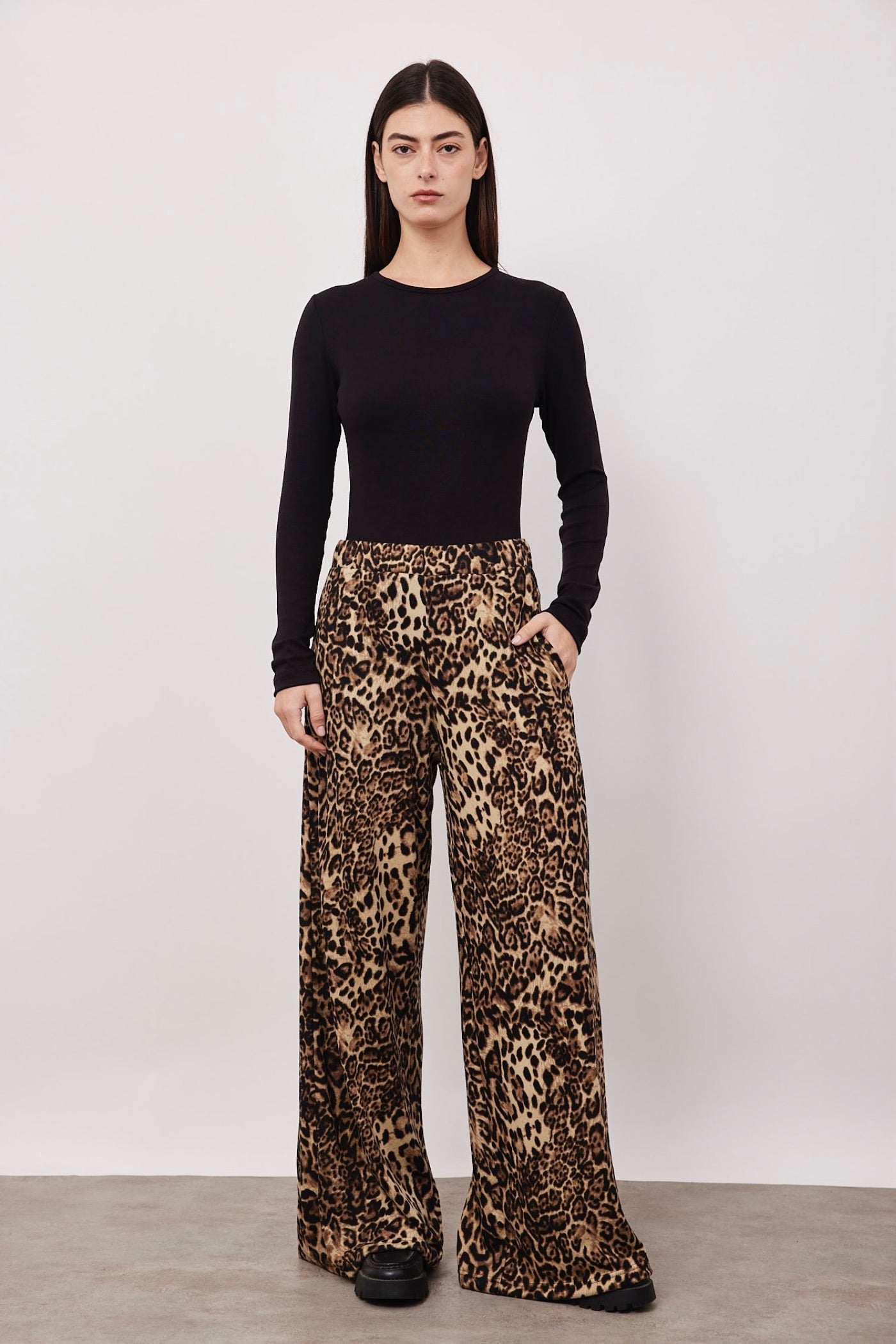 מכנסי סריג מנומרים - ITAY BRANDS